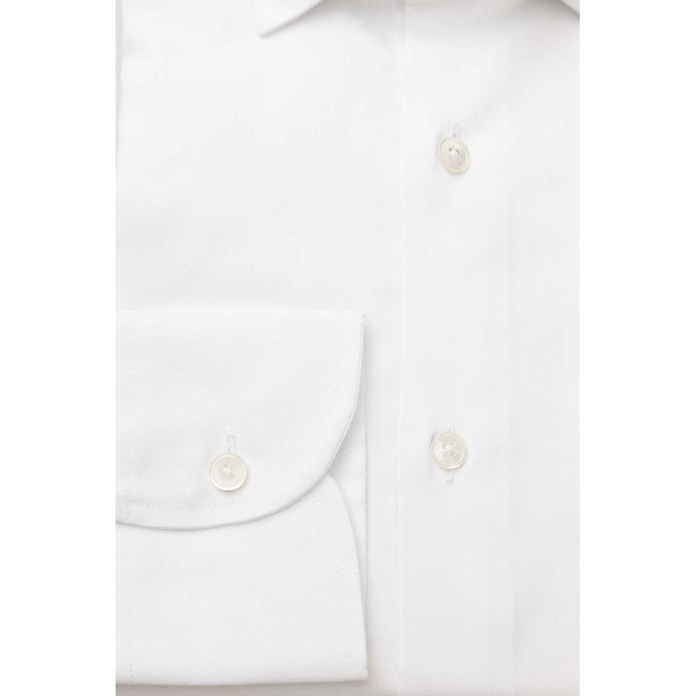 Bagutta White Cotton Men's Shirt Bagutta White Smoke