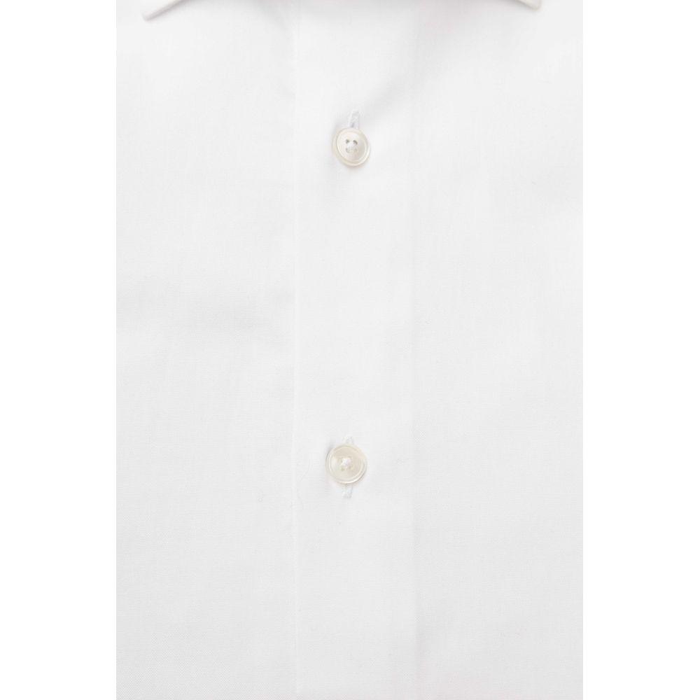 Bagutta White Cotton Men's Shirt Bagutta White Smoke