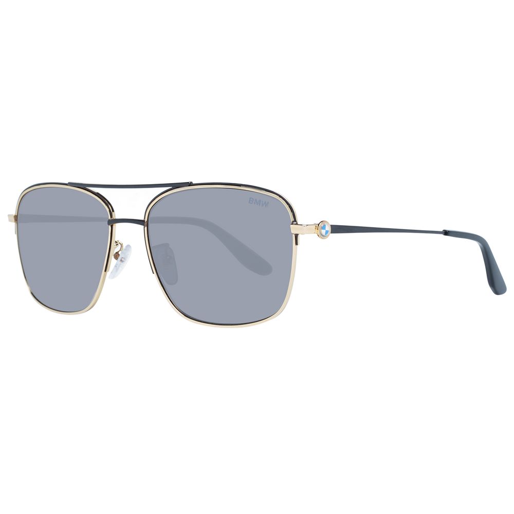 BMW Gold Men Sunglasses BMW Dark Gray