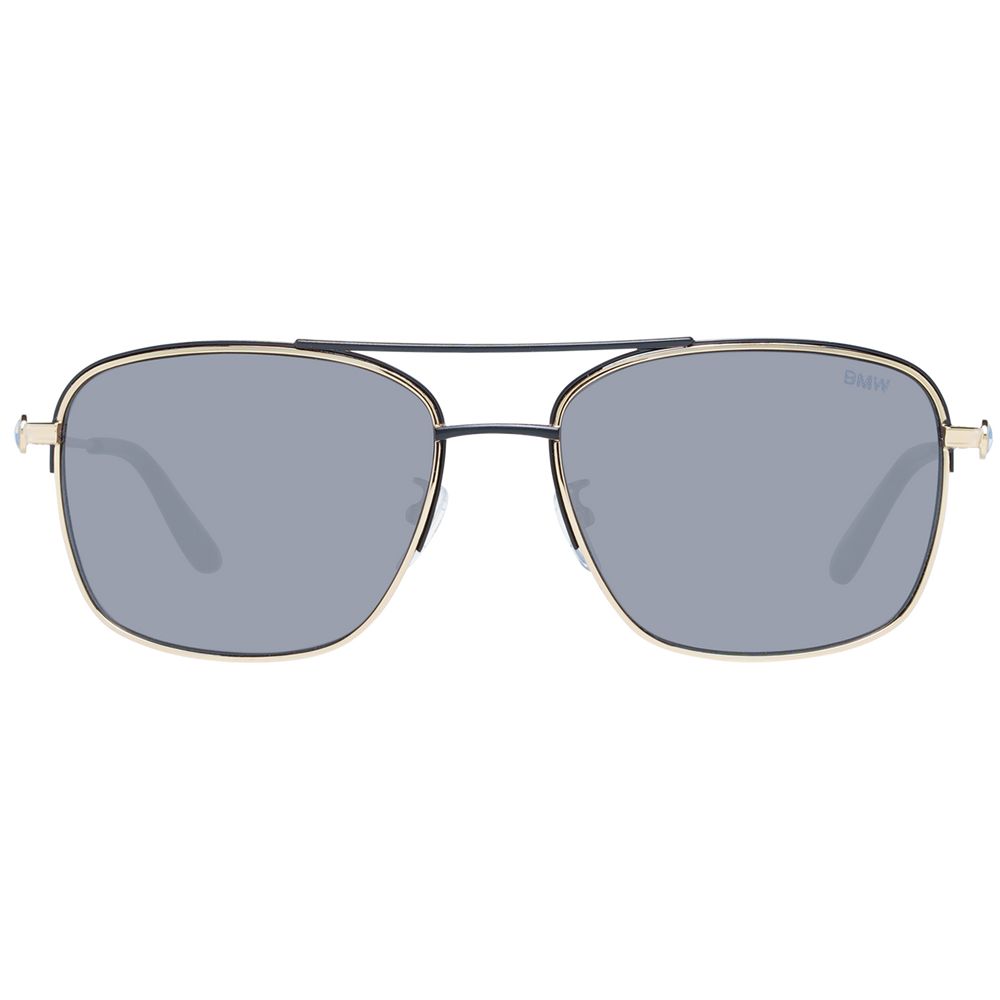 BMW Gold Men Sunglasses BMW Dark Gray