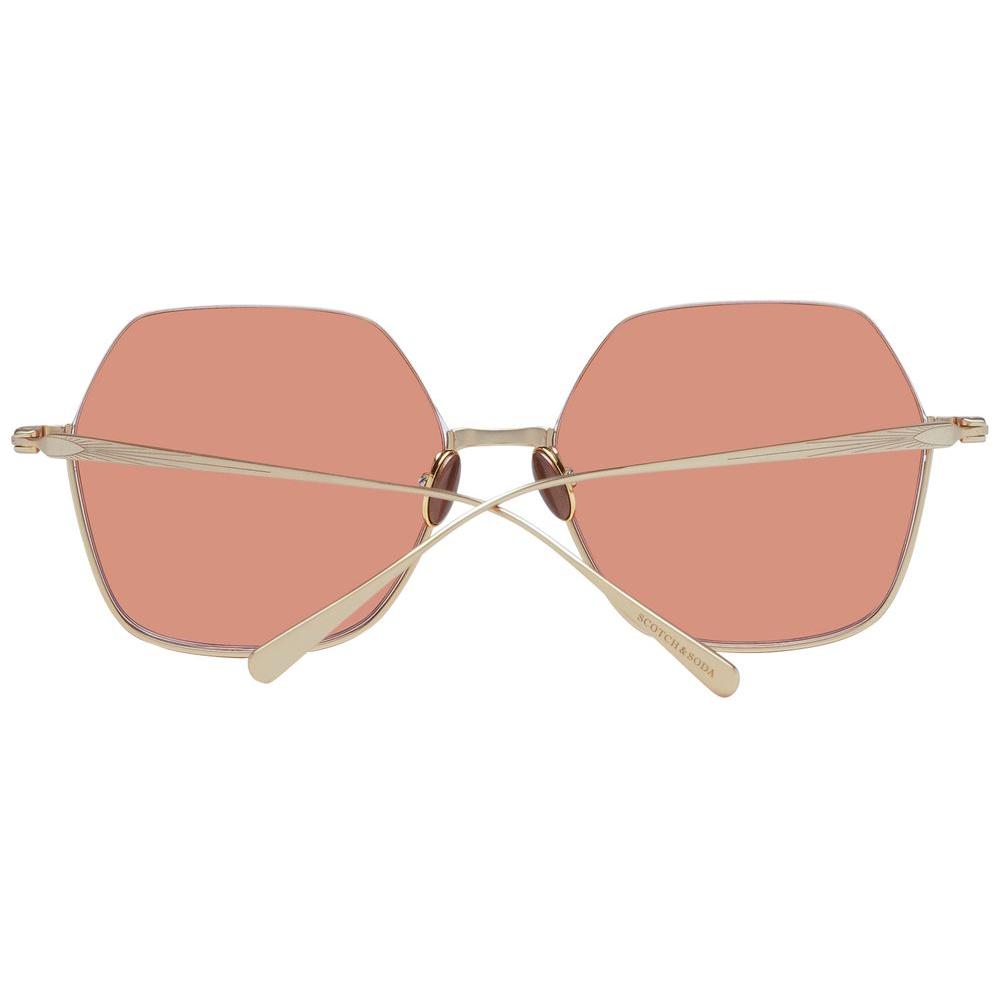 Scotch & Soda Gold Women Sunglasses Scotch & Soda Dark Salmon