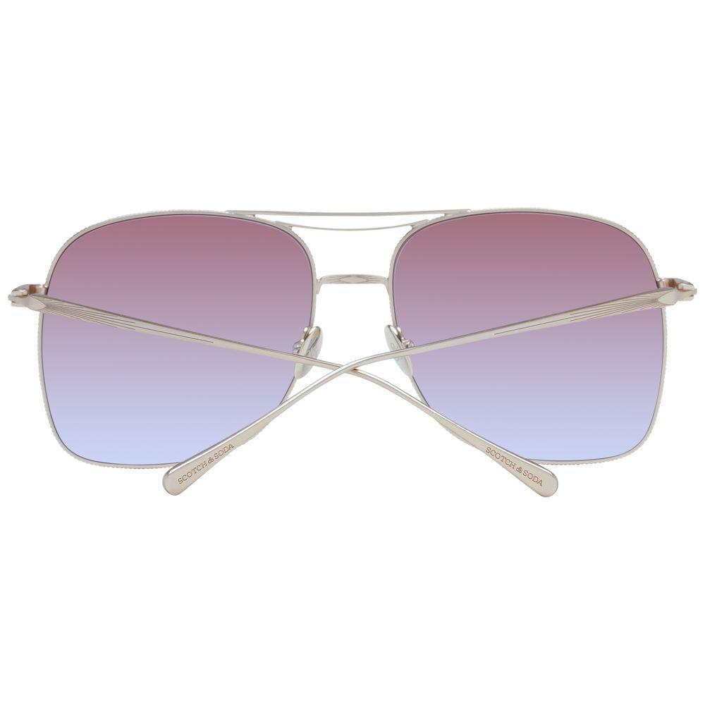 Scotch & Soda Gold Women Sunglasses Scotch & Soda Dark Gray