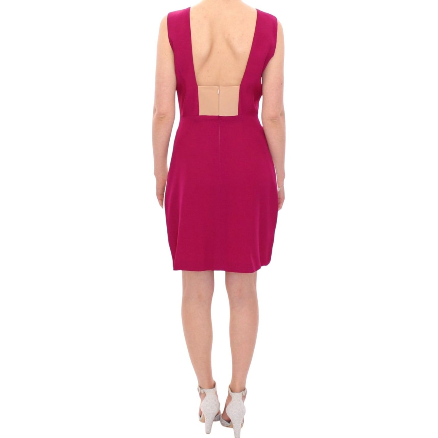 CO|TE Chic Pink & White Shift Dress CO|TE Maroon