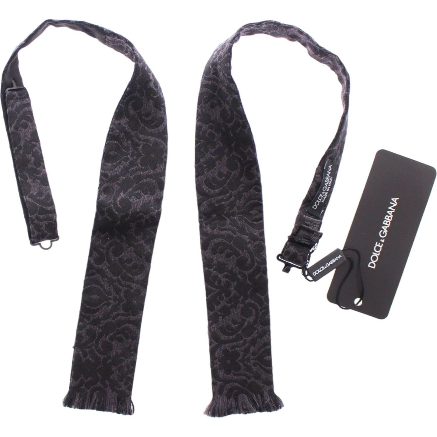 Dolce & Gabbana Crystal-Embellished Waist Belt Bow Tie Dolce & Gabbana Dark Slate Gray