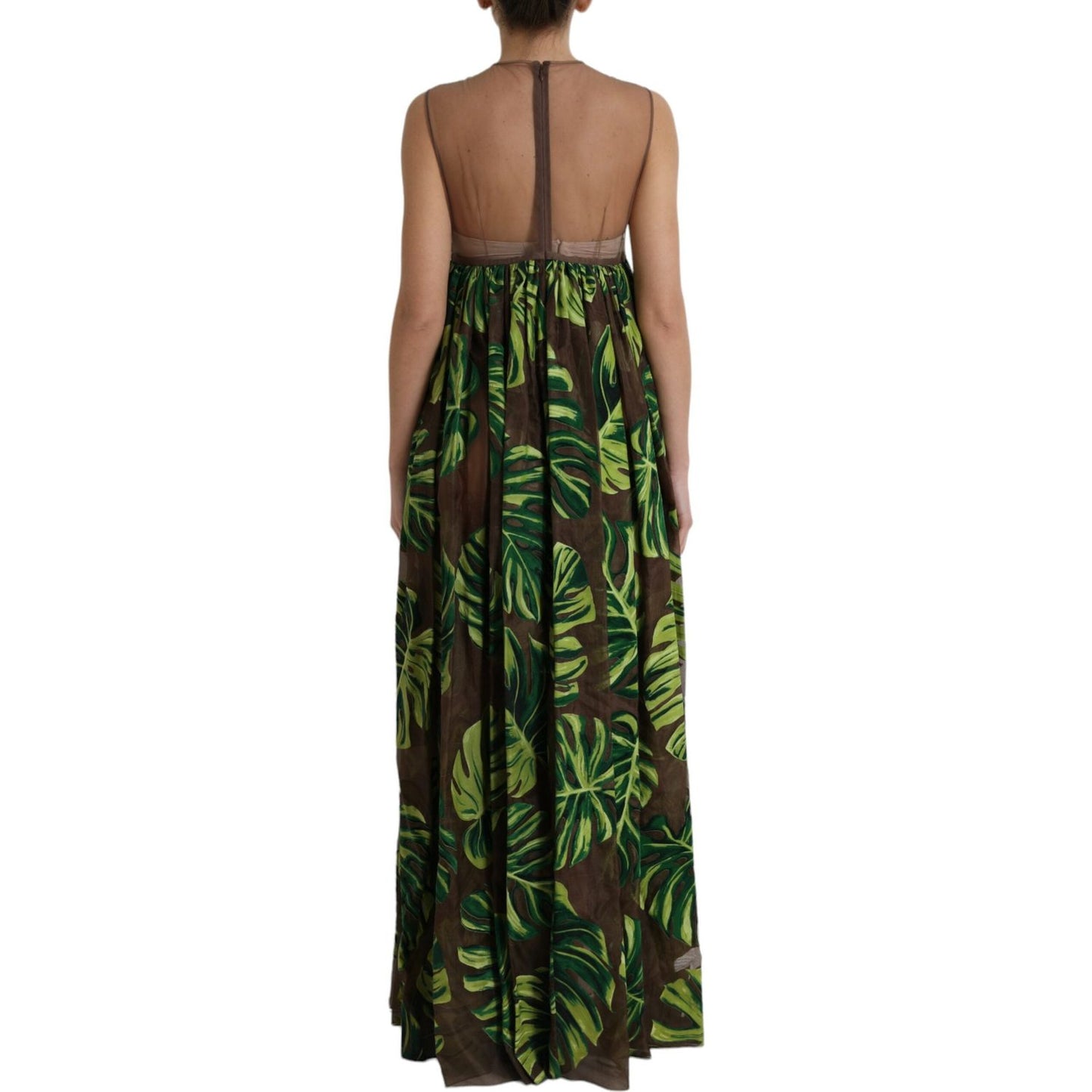 Dolce & Gabbana Elegant A-Line Sleeveless Silk Blend Dress Dolce & Gabbana Black