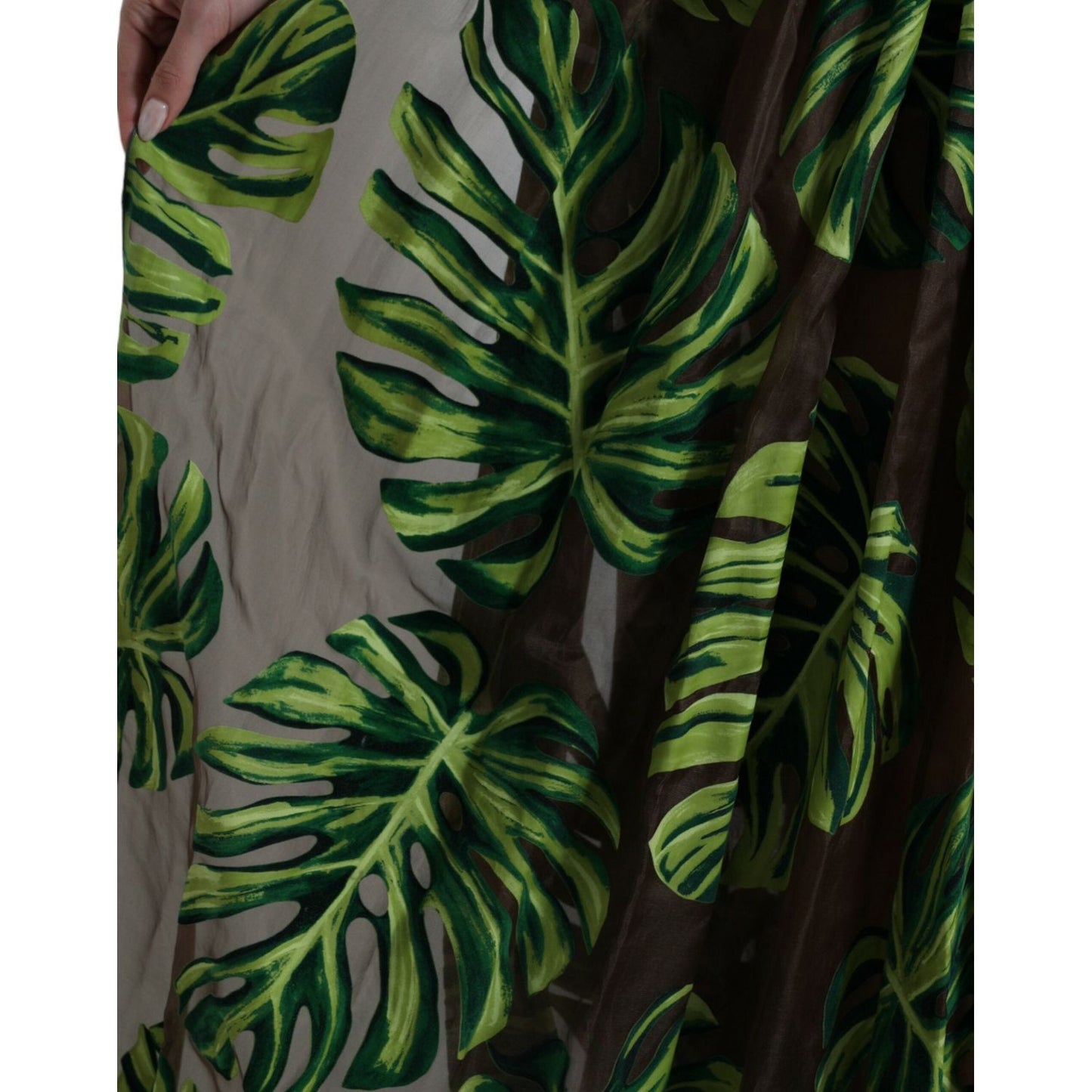 Dolce & Gabbana Elegant A-Line Sleeveless Silk Blend Dress Dolce & Gabbana Black