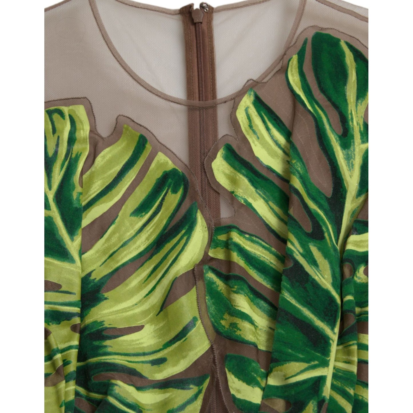 Dolce & Gabbana Elegant A-Line Sleeveless Silk Blend Dress Dolce & Gabbana Dim Gray