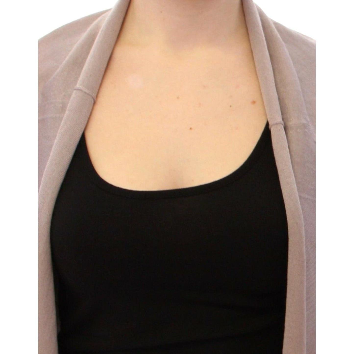 Dolce & Gabbana Elegant Cashmere-Silk Blend Light Knit Shrug Dolce & Gabbana Tan