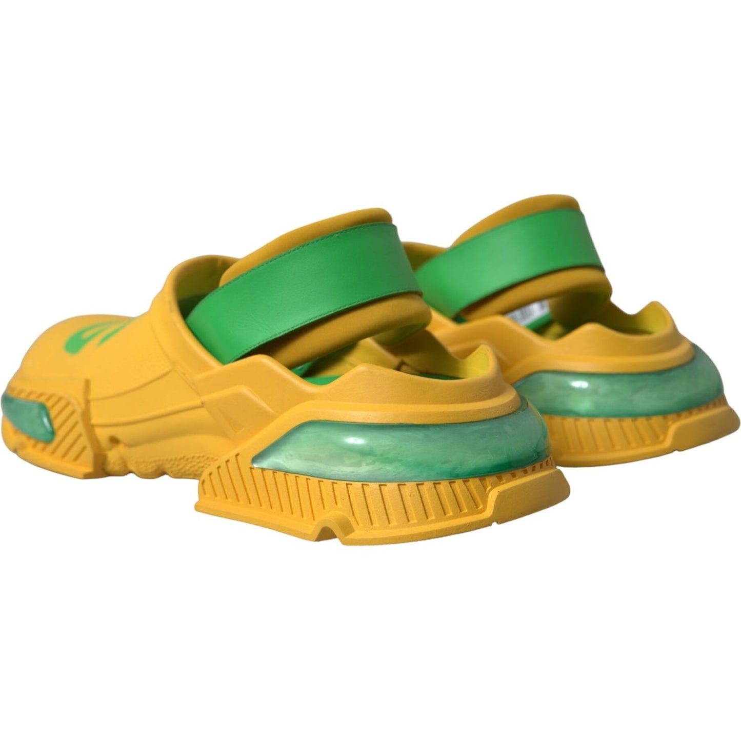 Dolce & Gabbana Chic Rubber Clogs Slippers in Lush Colors Dolce & Gabbana Goldenrod