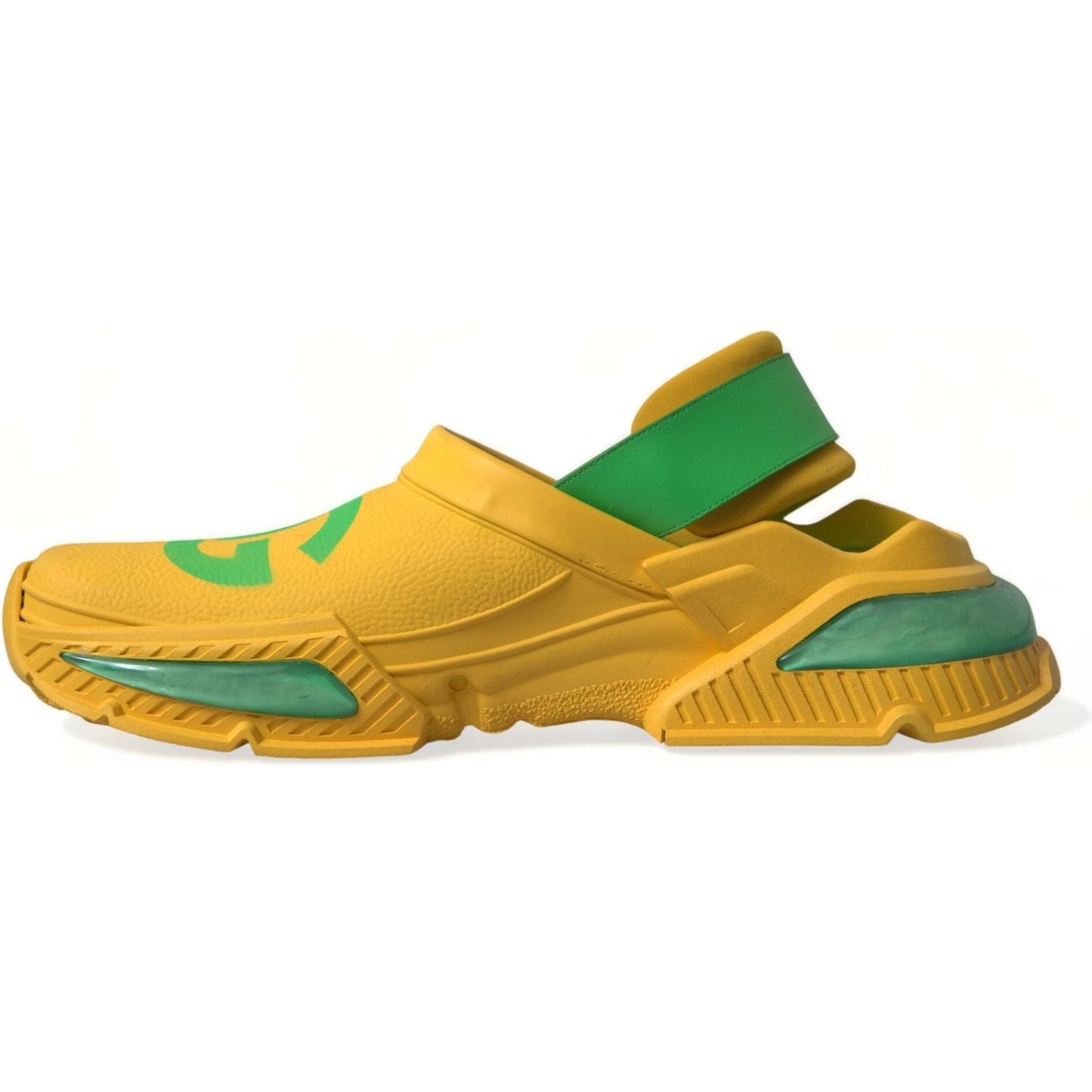 Dolce & Gabbana Chic Rubber Clogs Slippers in Lush Colors Dolce & Gabbana Goldenrod