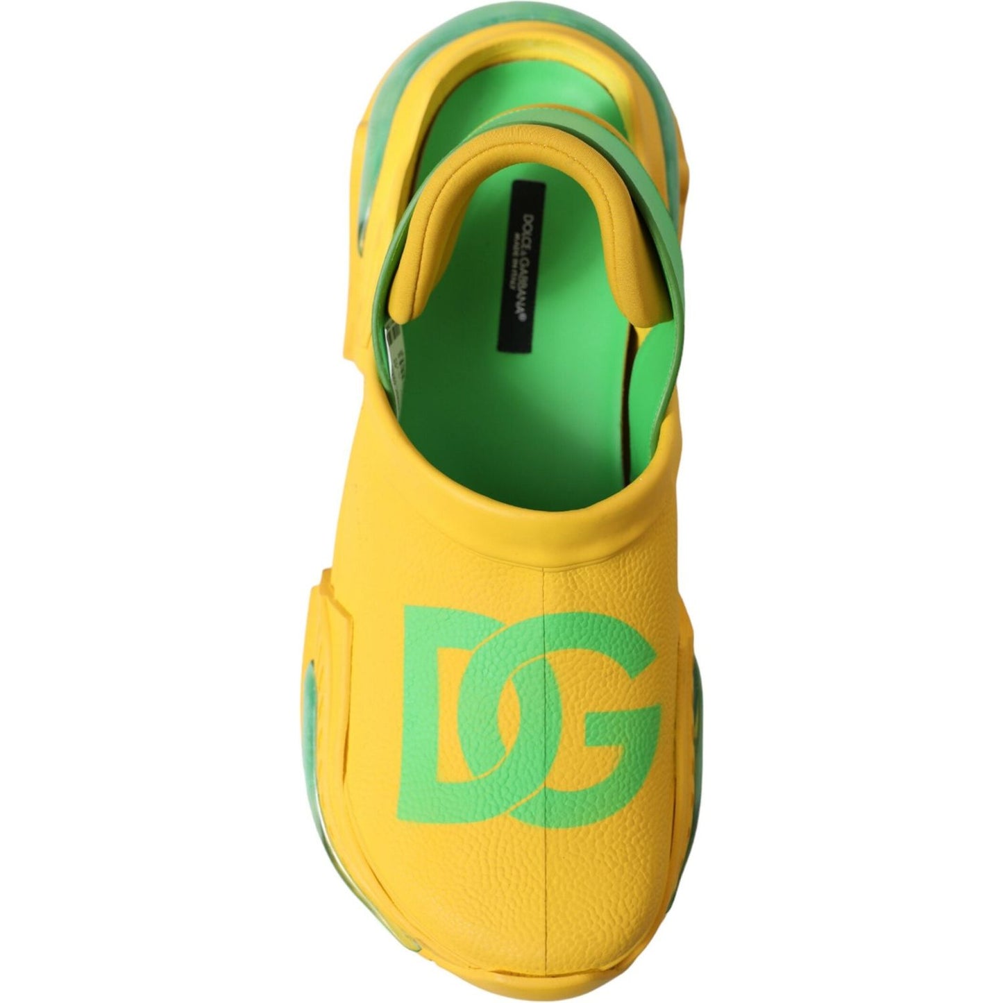 Dolce & Gabbana Chic Rubber Clogs Slippers in Lush Colors Dolce & Gabbana Goldenrod