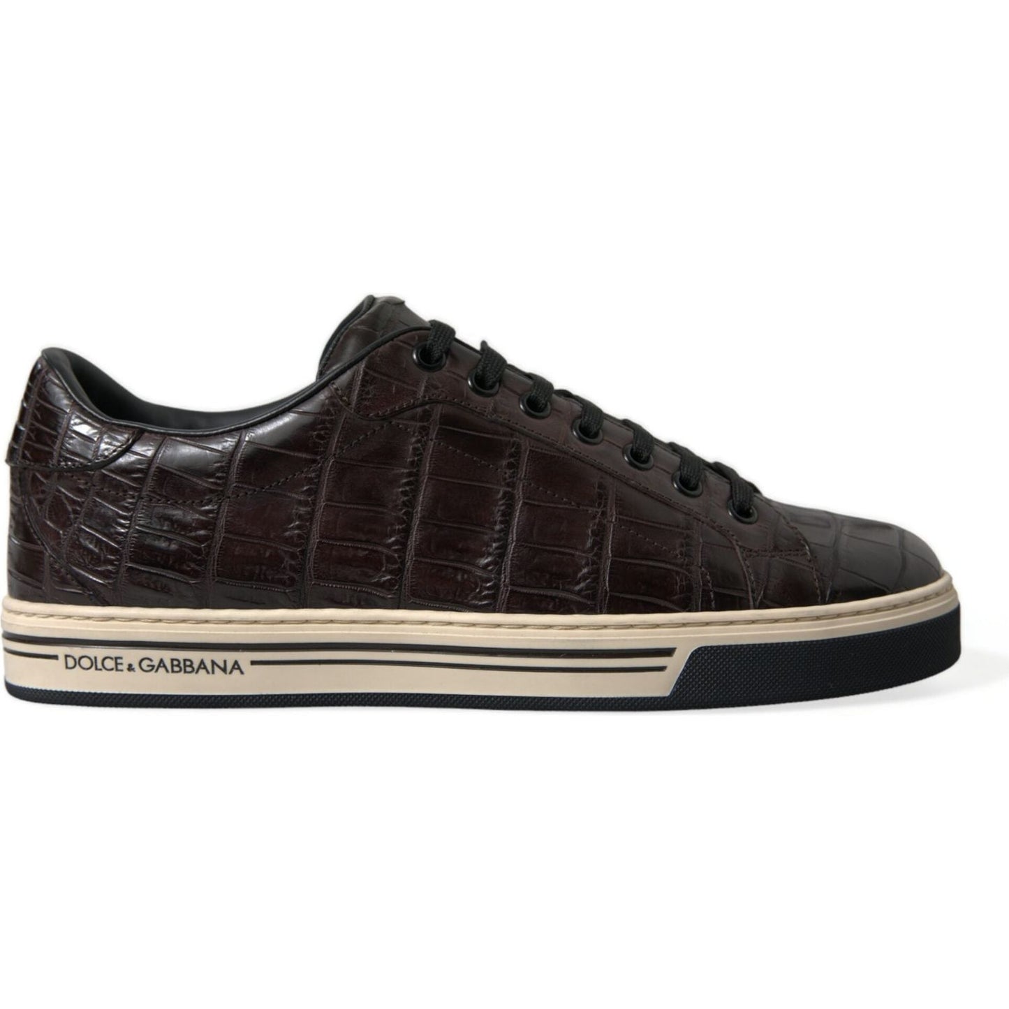 Dolce & Gabbana Elegant Exotic Leather Low-Top Sneakers Dolce & Gabbana Gray