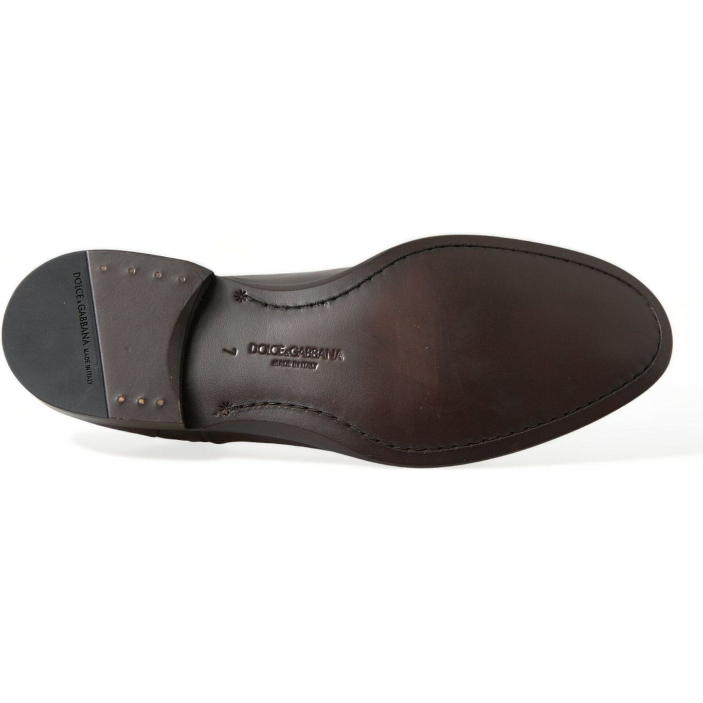 Dolce & Gabbana Elegant Textured Leather Oxford Dress Shoes Dolce & Gabbana Dark Slate Gray
