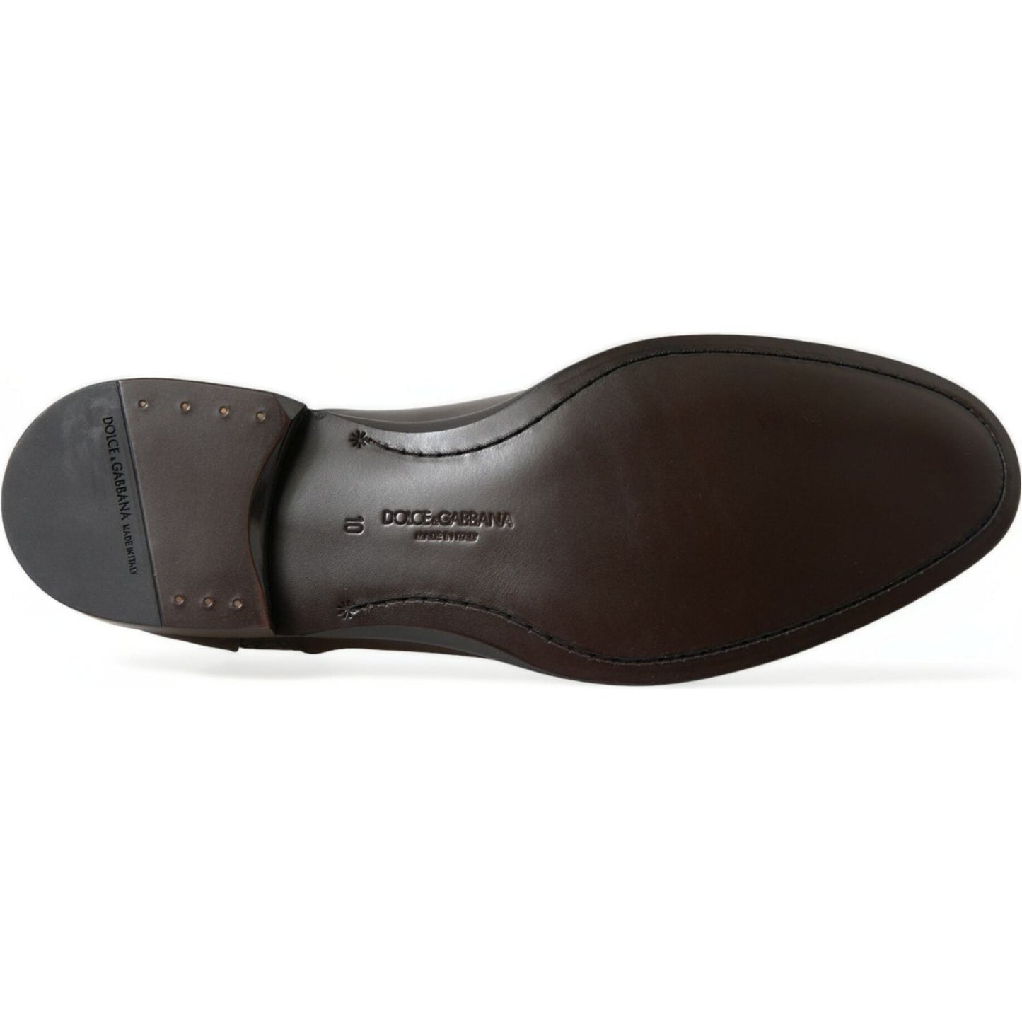 Dolce & Gabbana Elegant Brown Formal Derby Dress Shoes Dolce & Gabbana Dark Slate Gray