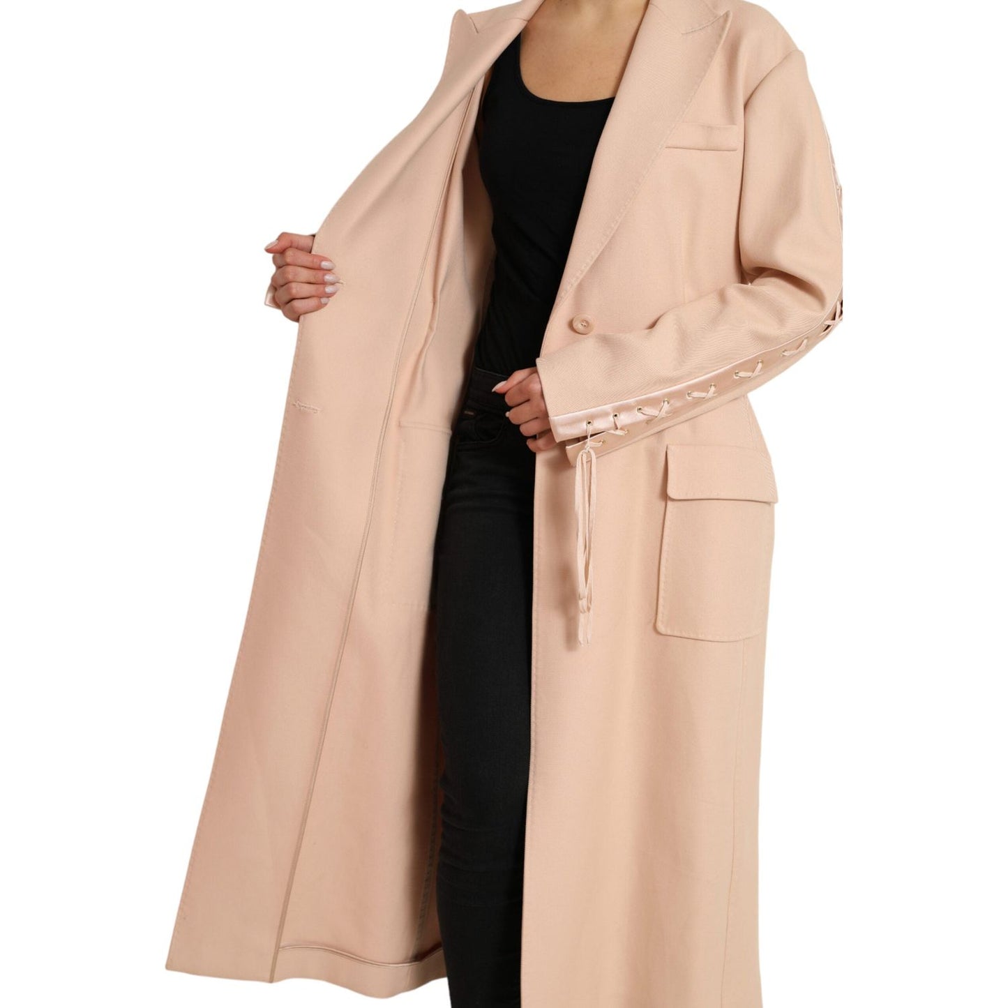 Dolce & Gabbana Elegant Beige Single-Breasted Trench Coat Dolce & Gabbana Tan