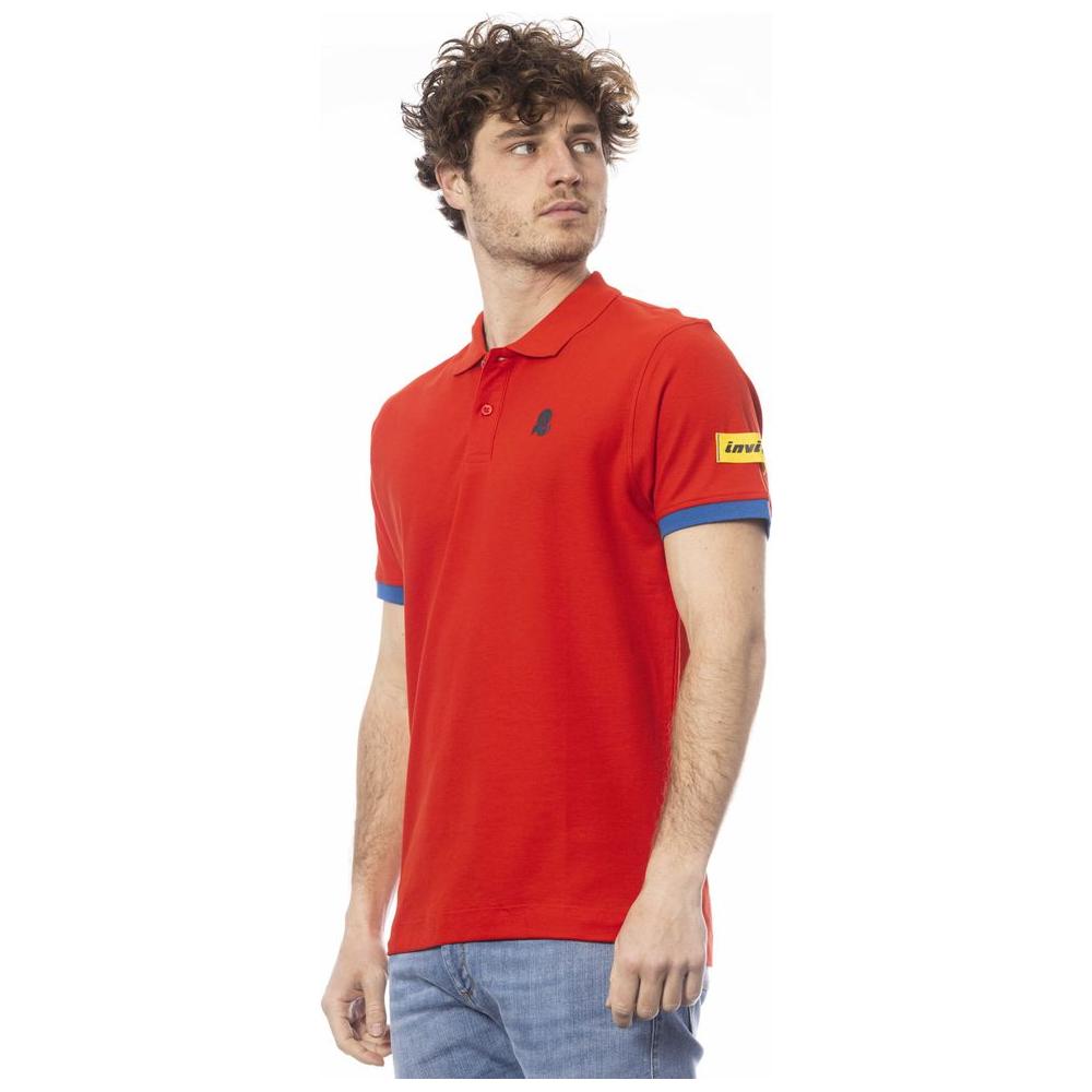 Invicta Red Cotton Men Polo Shirt Invicta Gray