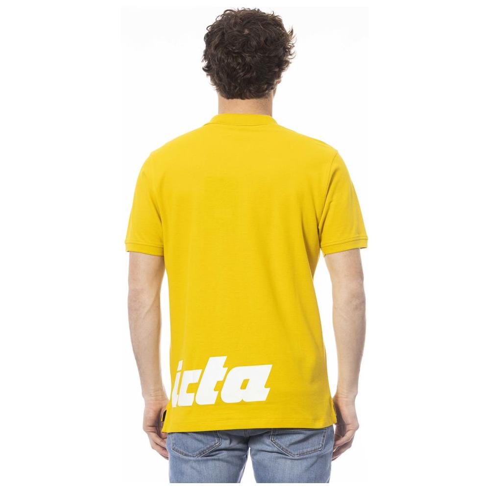 Invicta Yellow Cotton Men Polo Shirt Invicta Gray