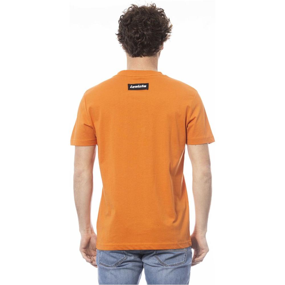 Invicta Orange Cotton Men T-Shirt Invicta Coral