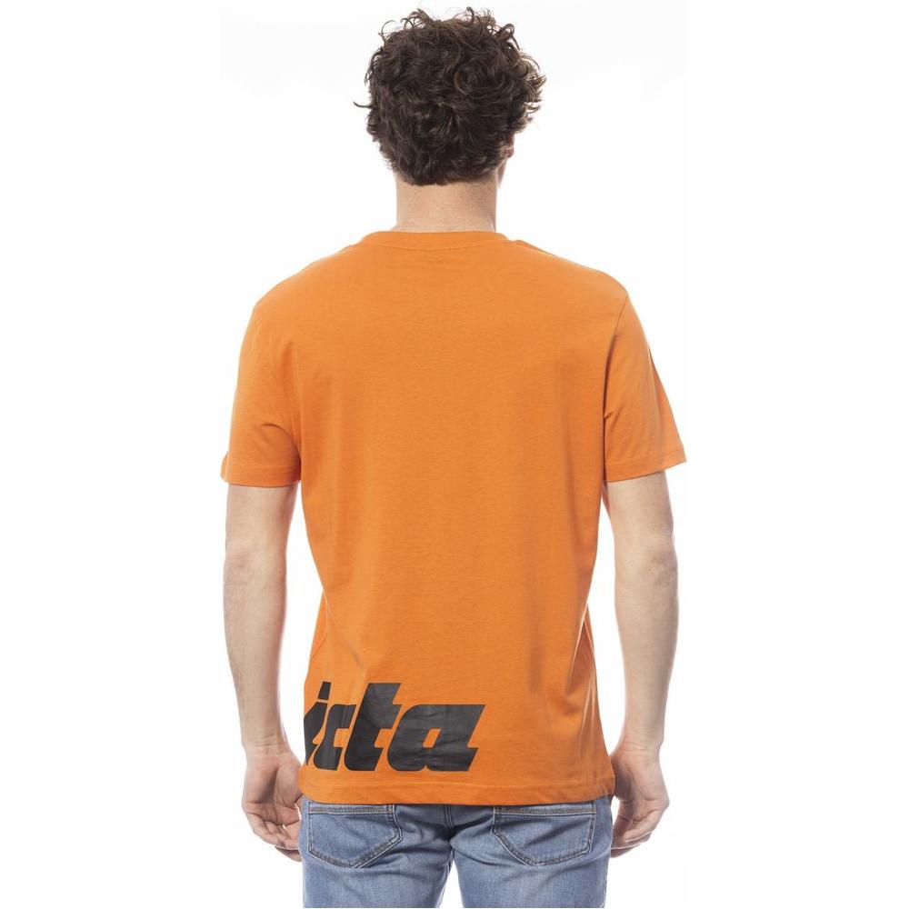 Invicta Orange Cotton Men T-Shirt Invicta Coral
