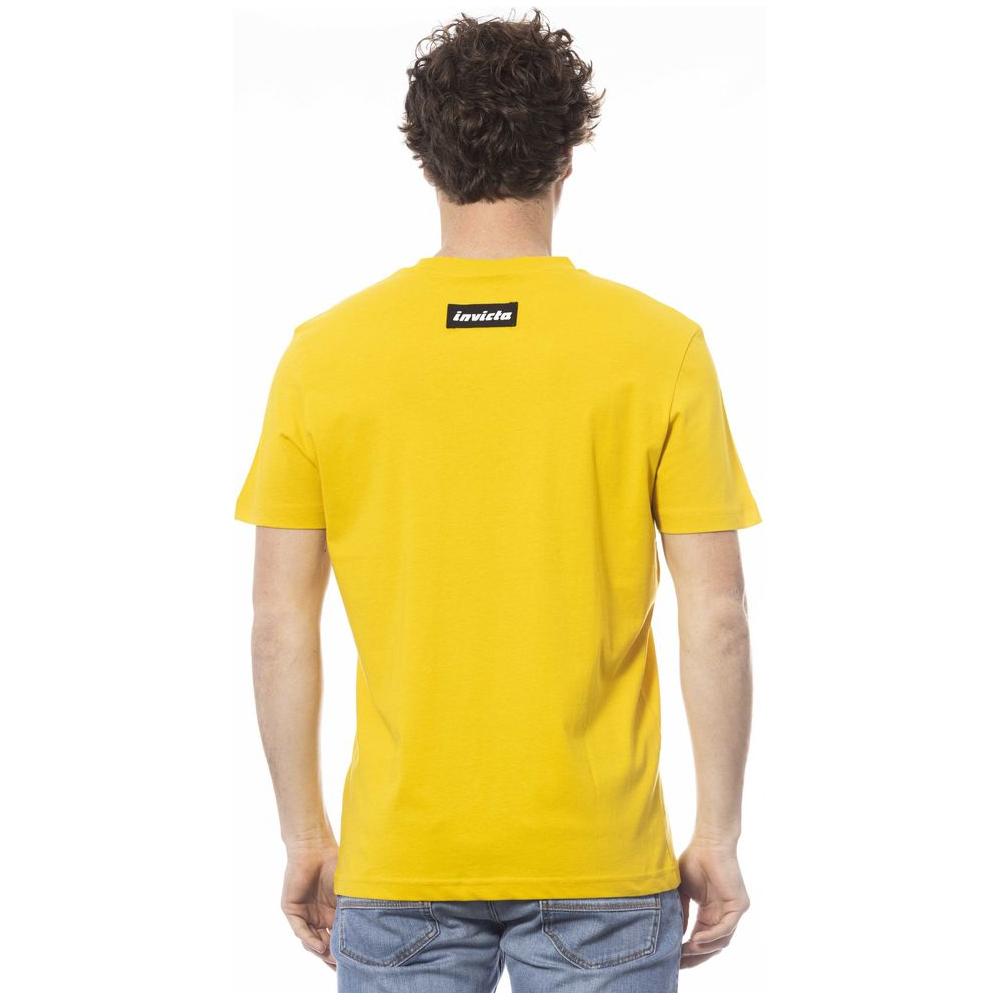 Invicta Yellow Cotton Men T-Shirt Invicta Goldenrod