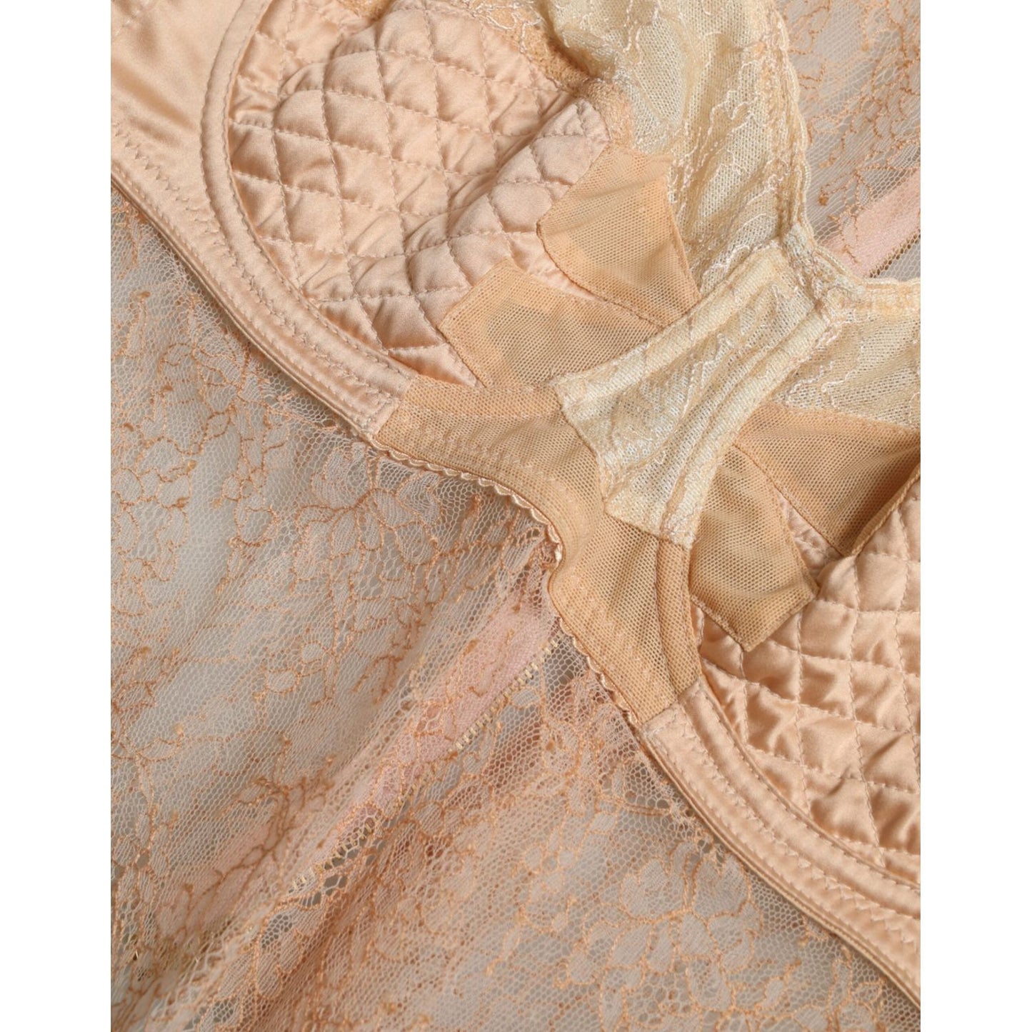 Dolce & Gabbana Elegant Lace Bustier Cropped Top Dolce & Gabbana Tan