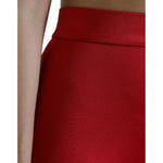 Dolce & Gabbana Red Stretch High Waist Cropped Leggings Pants PAN74928-40