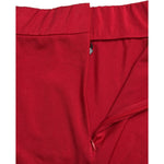 Dolce & Gabbana Red Stretch High Waist Cropped Leggings Pants PAN74928-40