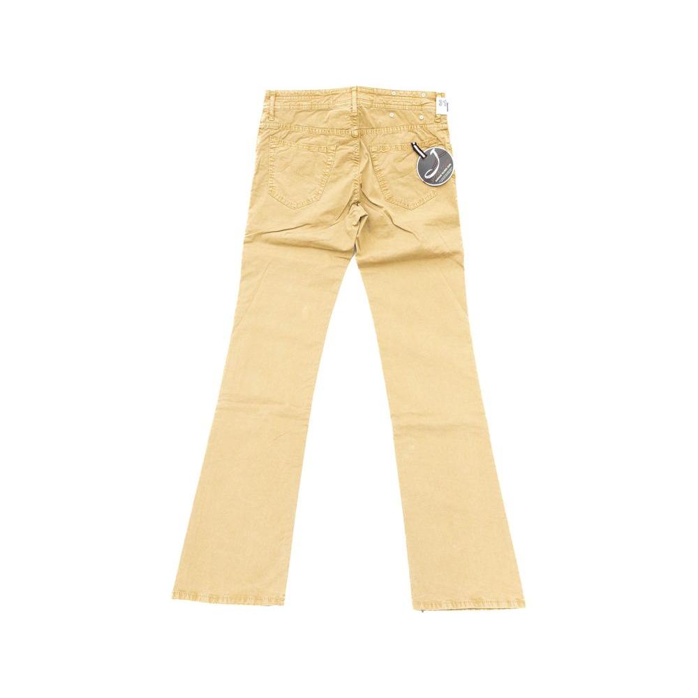 Jacob Cohen Beige Cotton Men Jeans Jacob Cohen Wheat