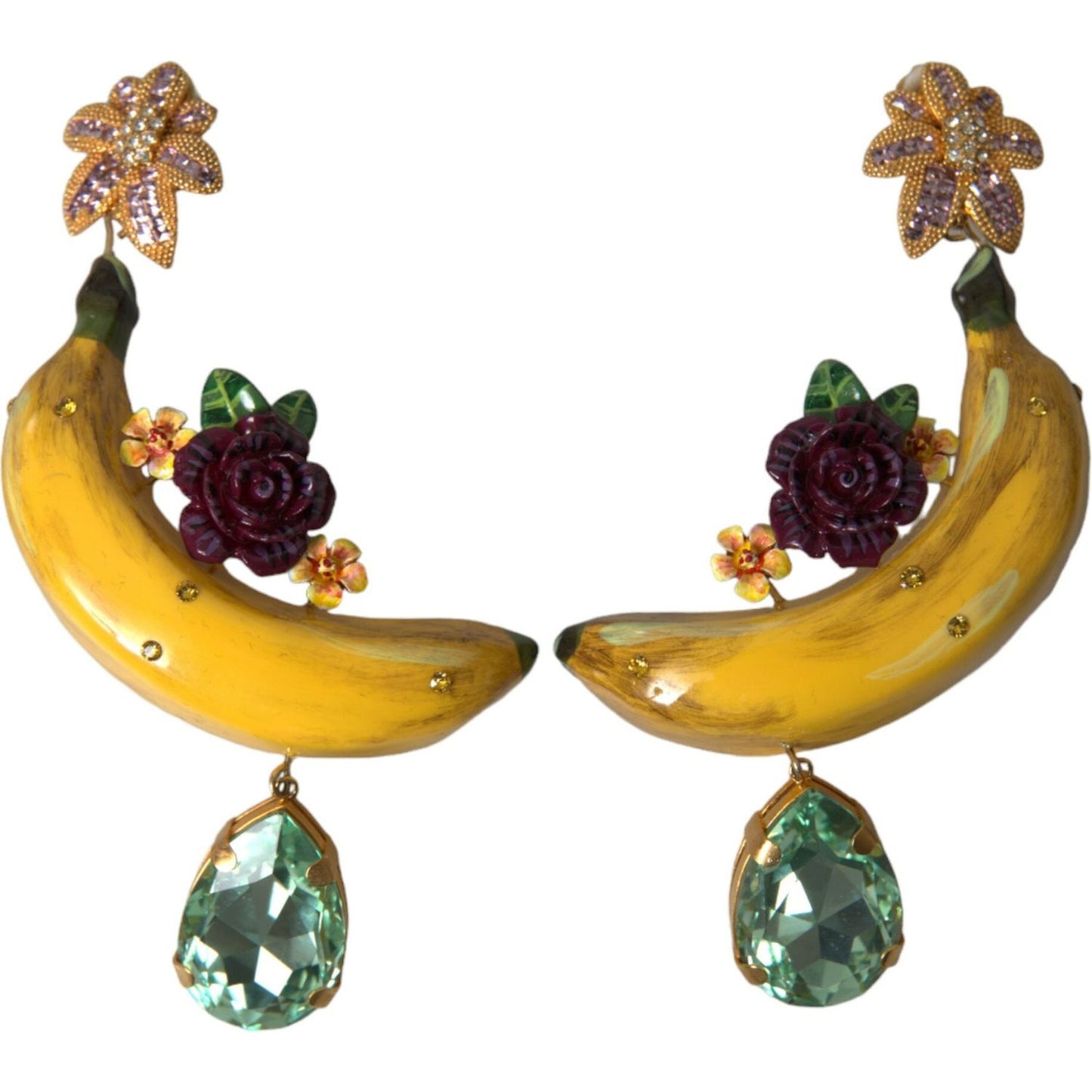 Dolce & Gabbana Chic Clip-on Banana Dangle Earrings Earrings Dolce & Gabbana Sienna