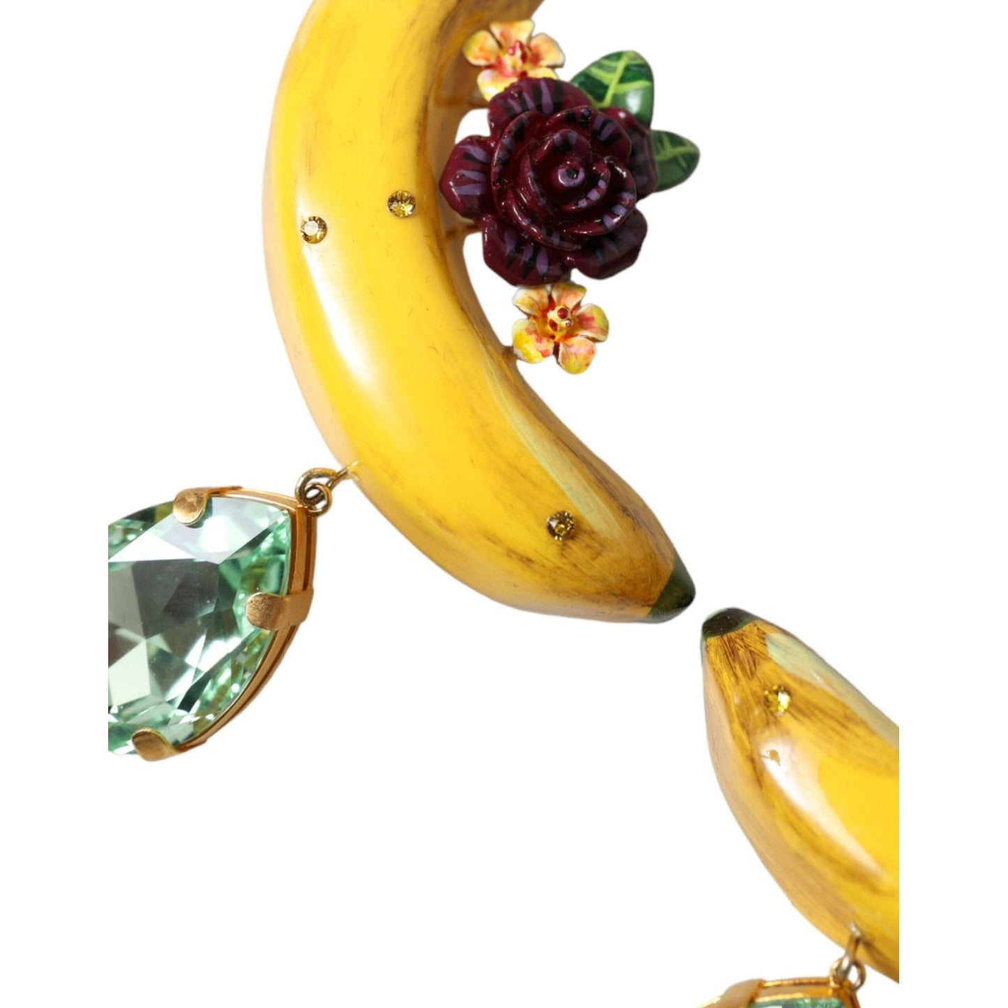 Dolce & Gabbana Chic Clip-on Banana Dangle Earrings Earrings Dolce & Gabbana Sandy Brown