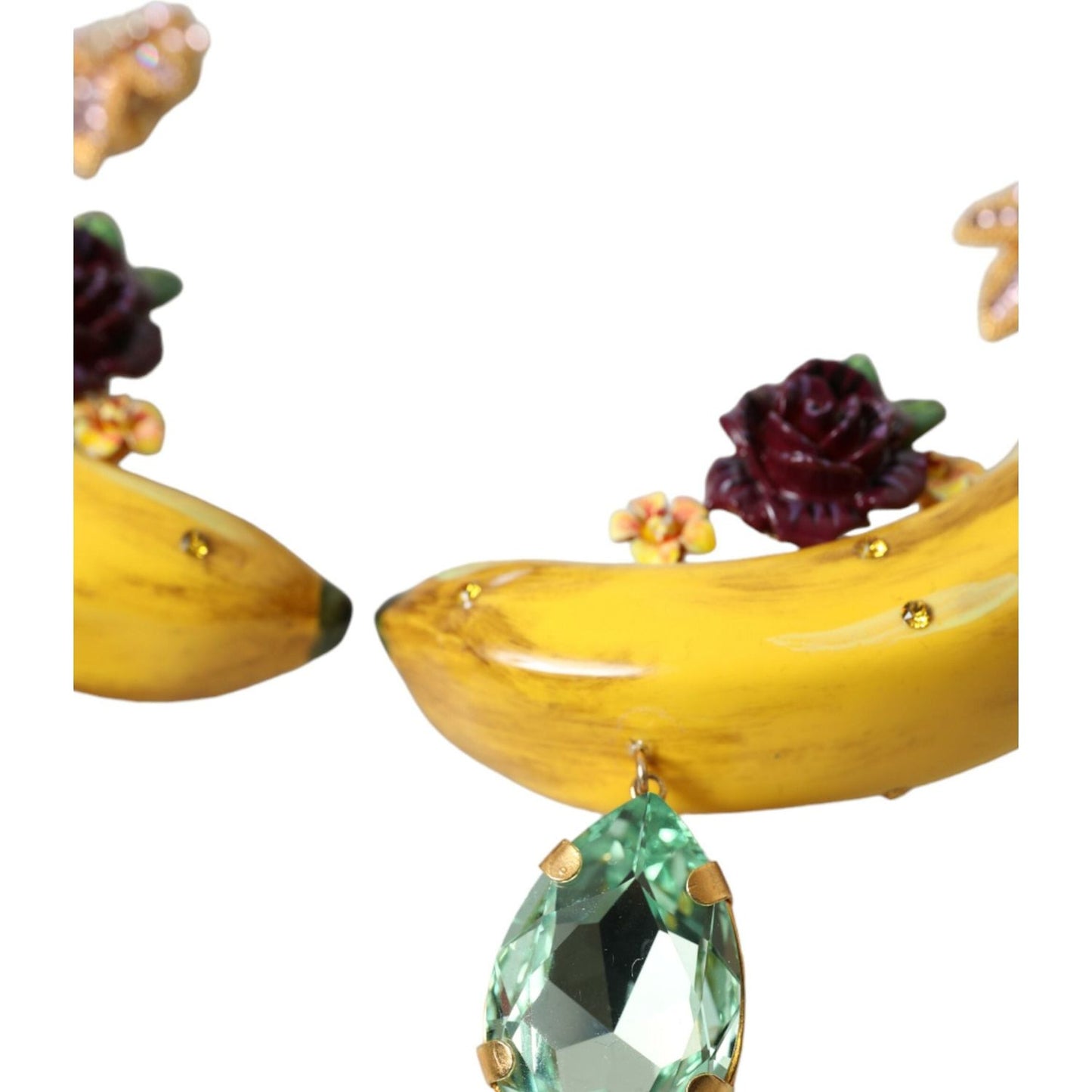 Dolce & Gabbana Chic Clip-on Banana Dangle Earrings Earrings Dolce & Gabbana Goldenrod