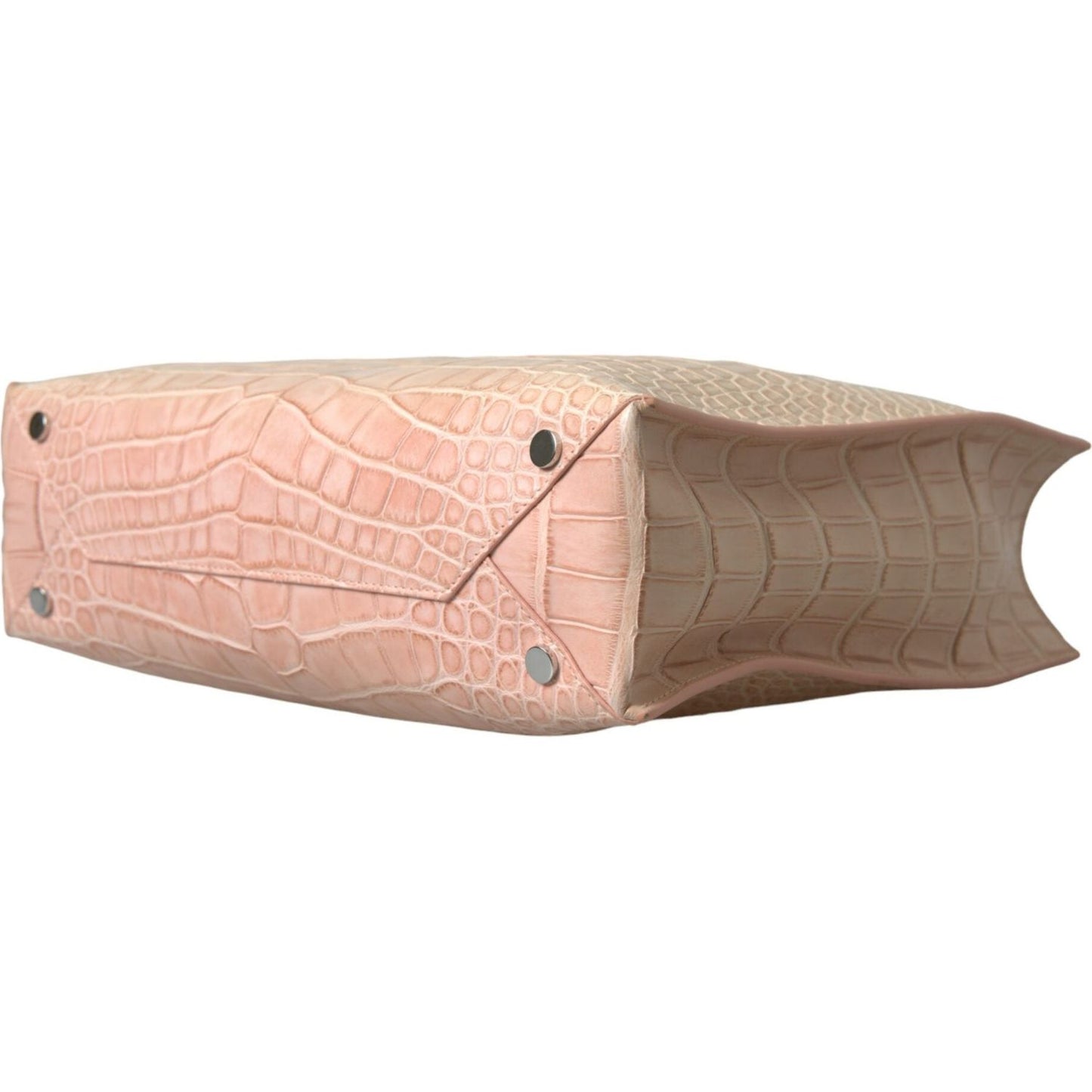 Balenciaga Alligator Leather Chic Pink Tote Bag Balenciaga Tan