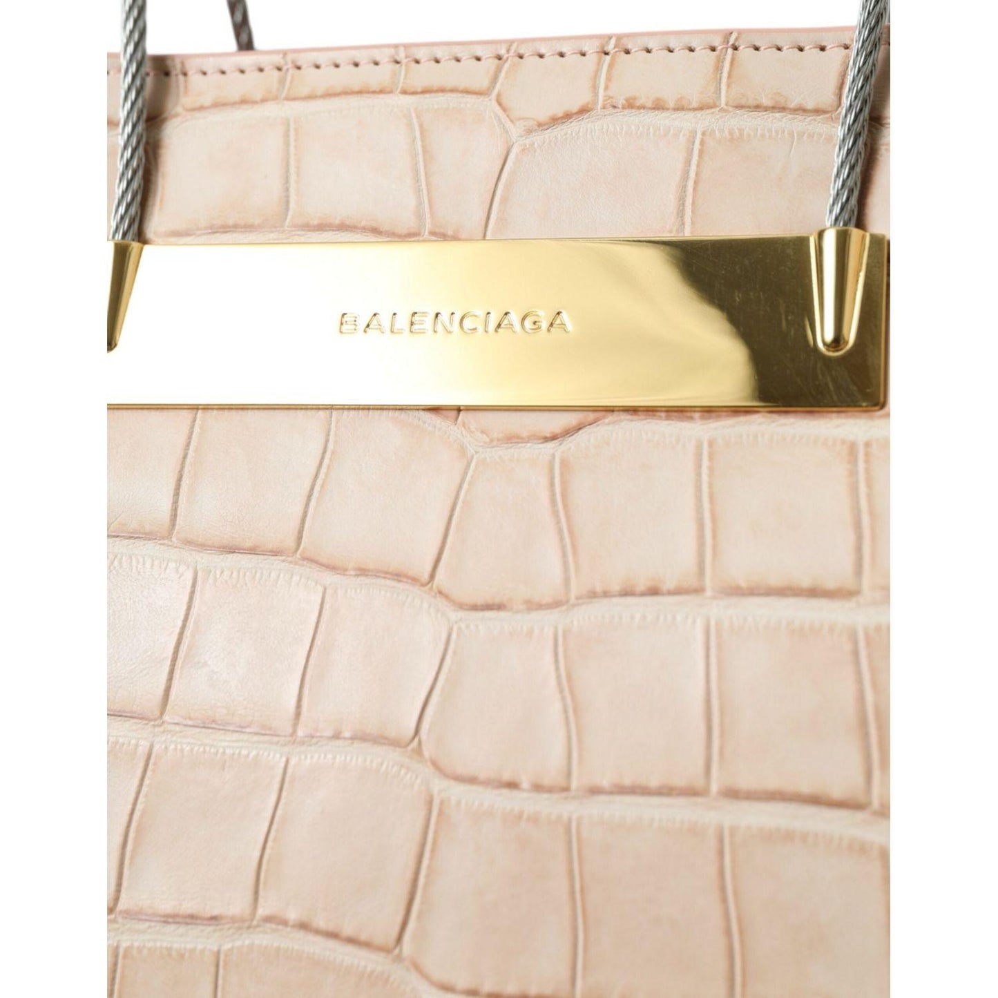 Balenciaga Alligator Leather Chic Pink Tote Bag Balenciaga Wheat
