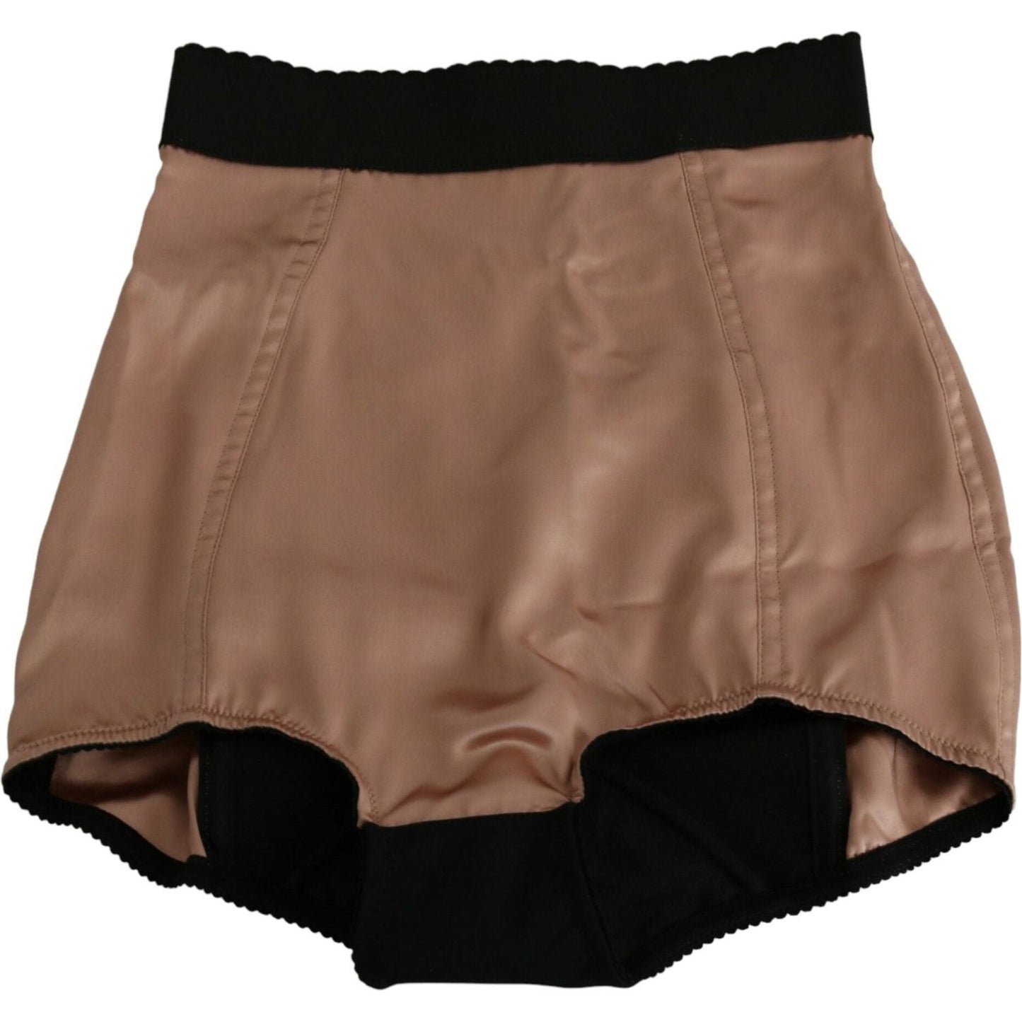 Dolce & Gabbana Silk High Waist Mini Hot Pants Dolce & Gabbana Dim Gray