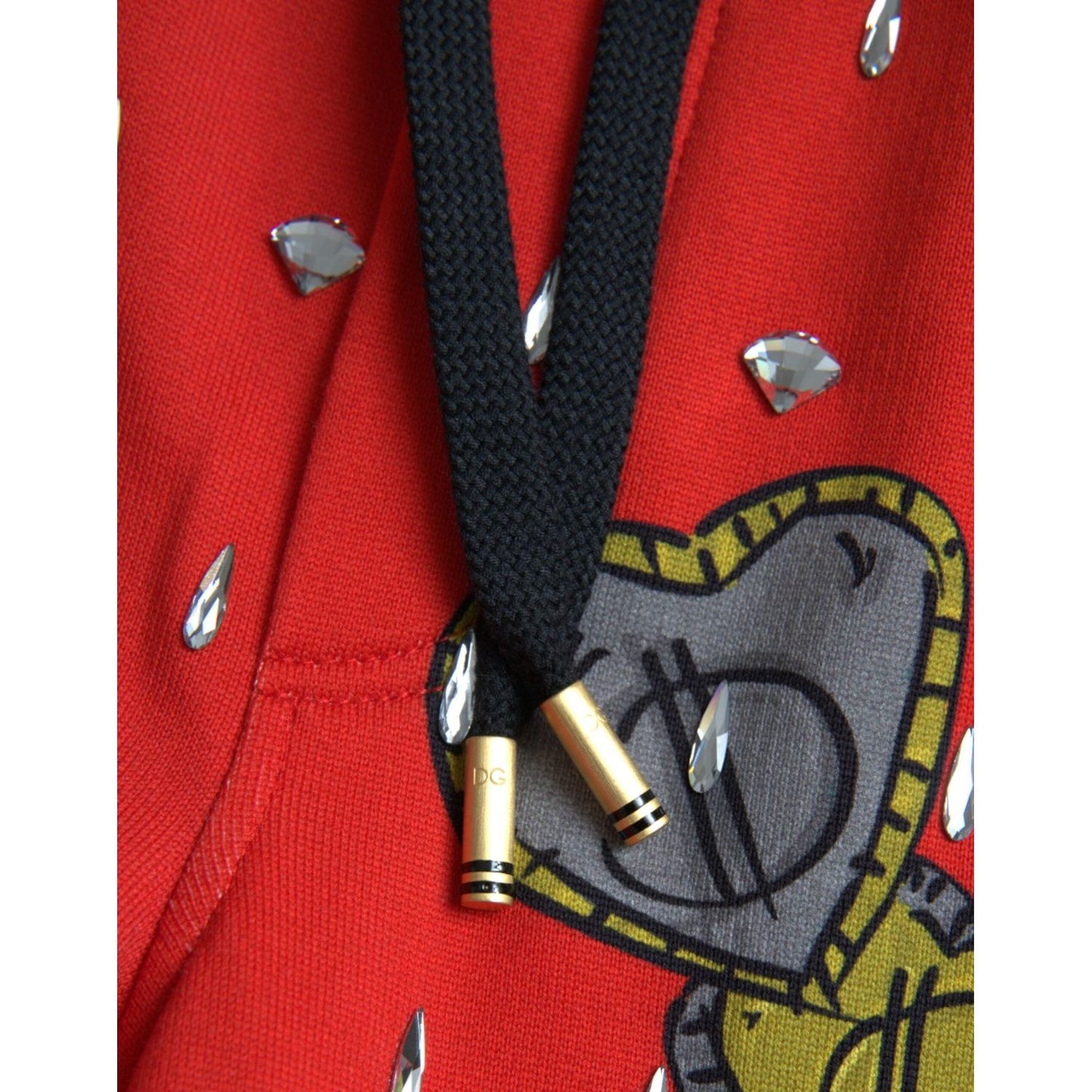 Dolce & Gabbana Red Year Of The Pig Jogger Sweatpants Pants Dolce & Gabbana Firebrick