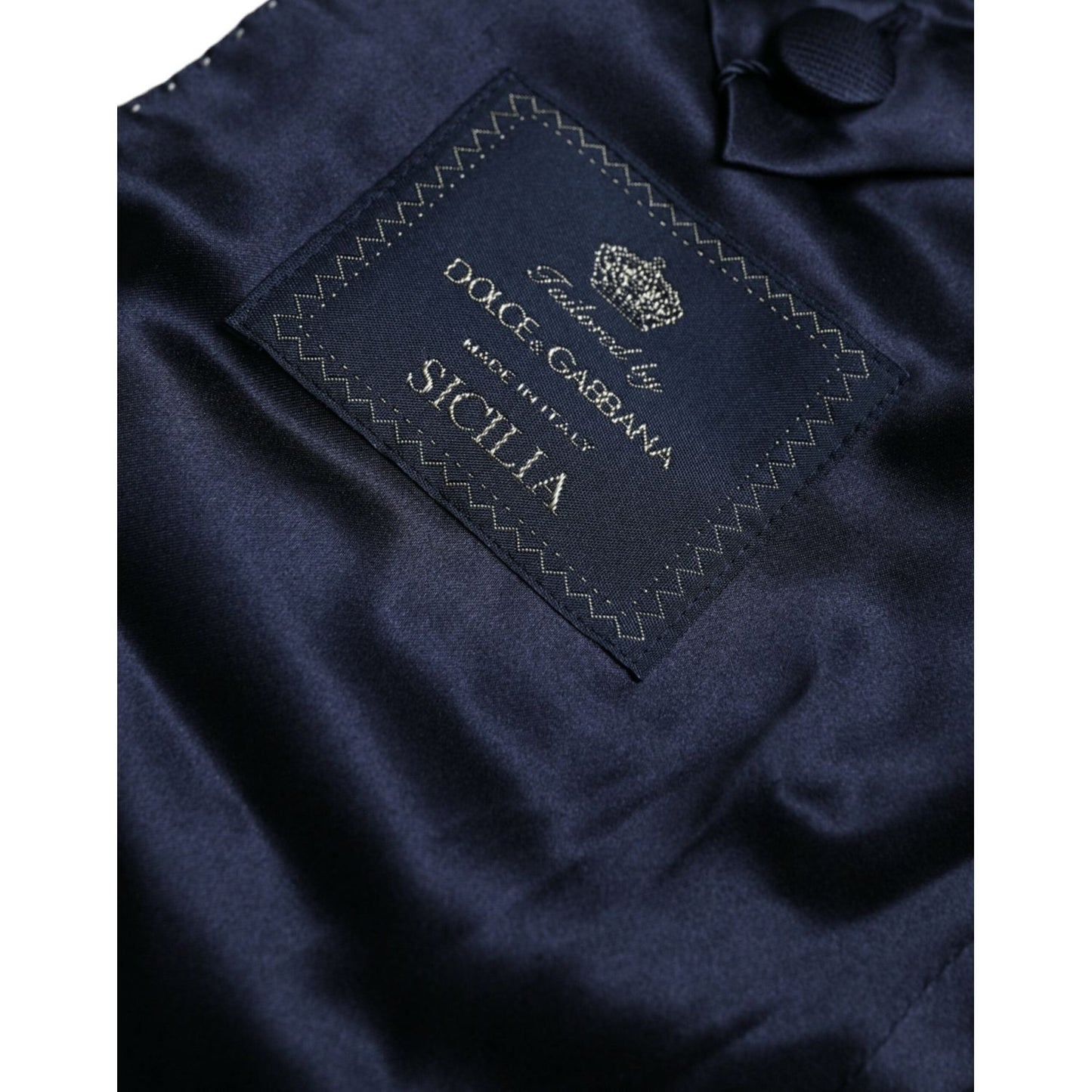 Dolce & Gabbana Gold SICILIA Jacquard Single Breasted Coat Blazer Dolce & Gabbana Dark Slate Gray