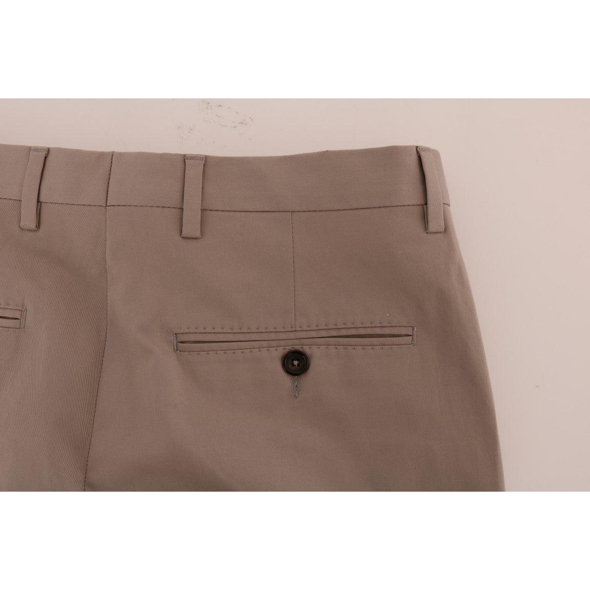 Dolce & Gabbana Chic Beige Chinos Casual Pants Jeans & Pants Dolce & Gabbana Dim Gray