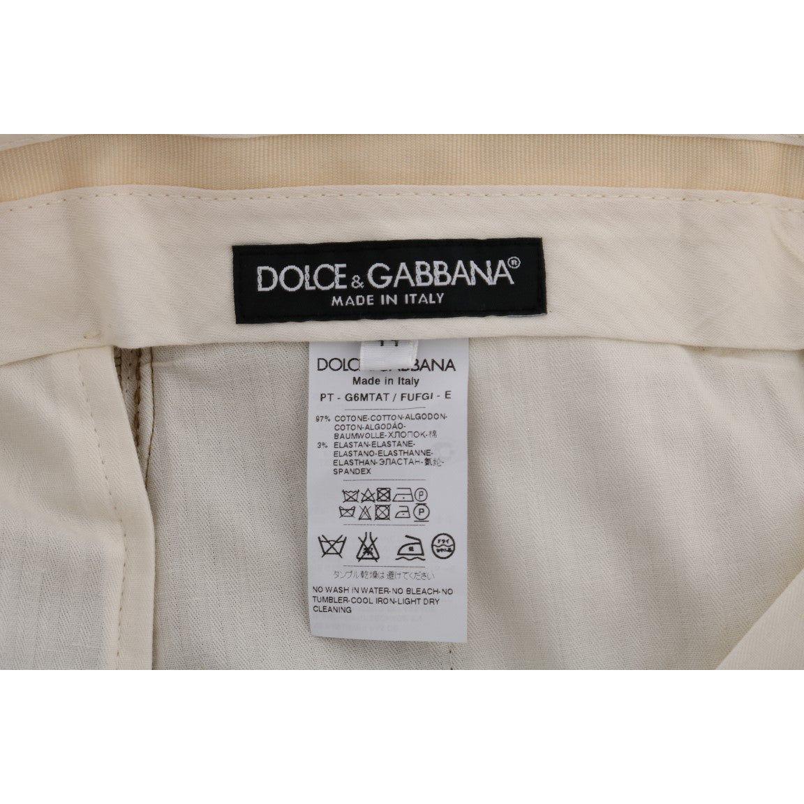 Dolce & Gabbana Elegant Brown Formal Trousers for Men Dolce & Gabbana Dark Gray