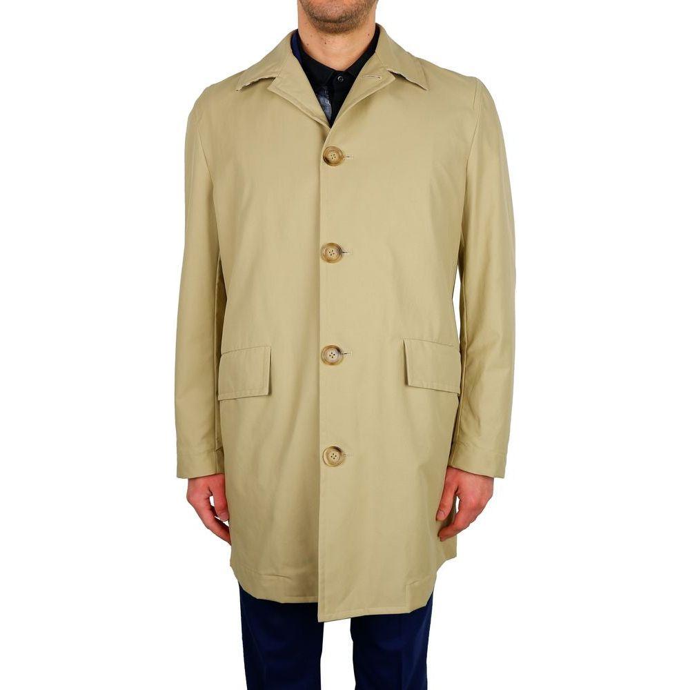 Aquascutum Classic Beige Trench Coat - Timeless Elegance Aquascutum Dark Khaki