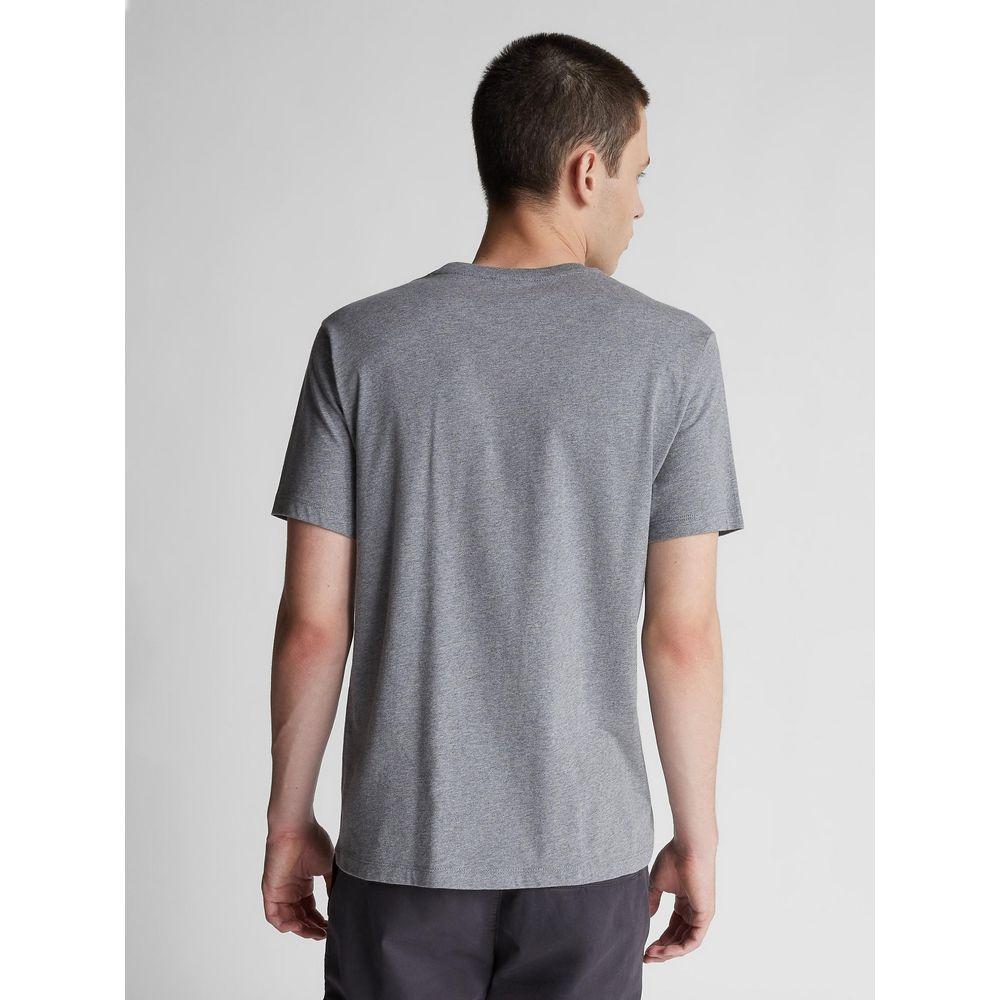 North Sails Gray Cotton Men T-Shirt North Sails Light Gray