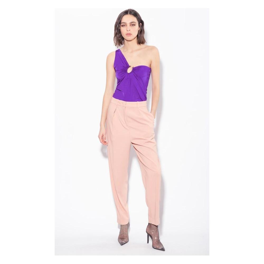 PINKO Purple Nylon Tops & T-Shirt PINKO White Smoke