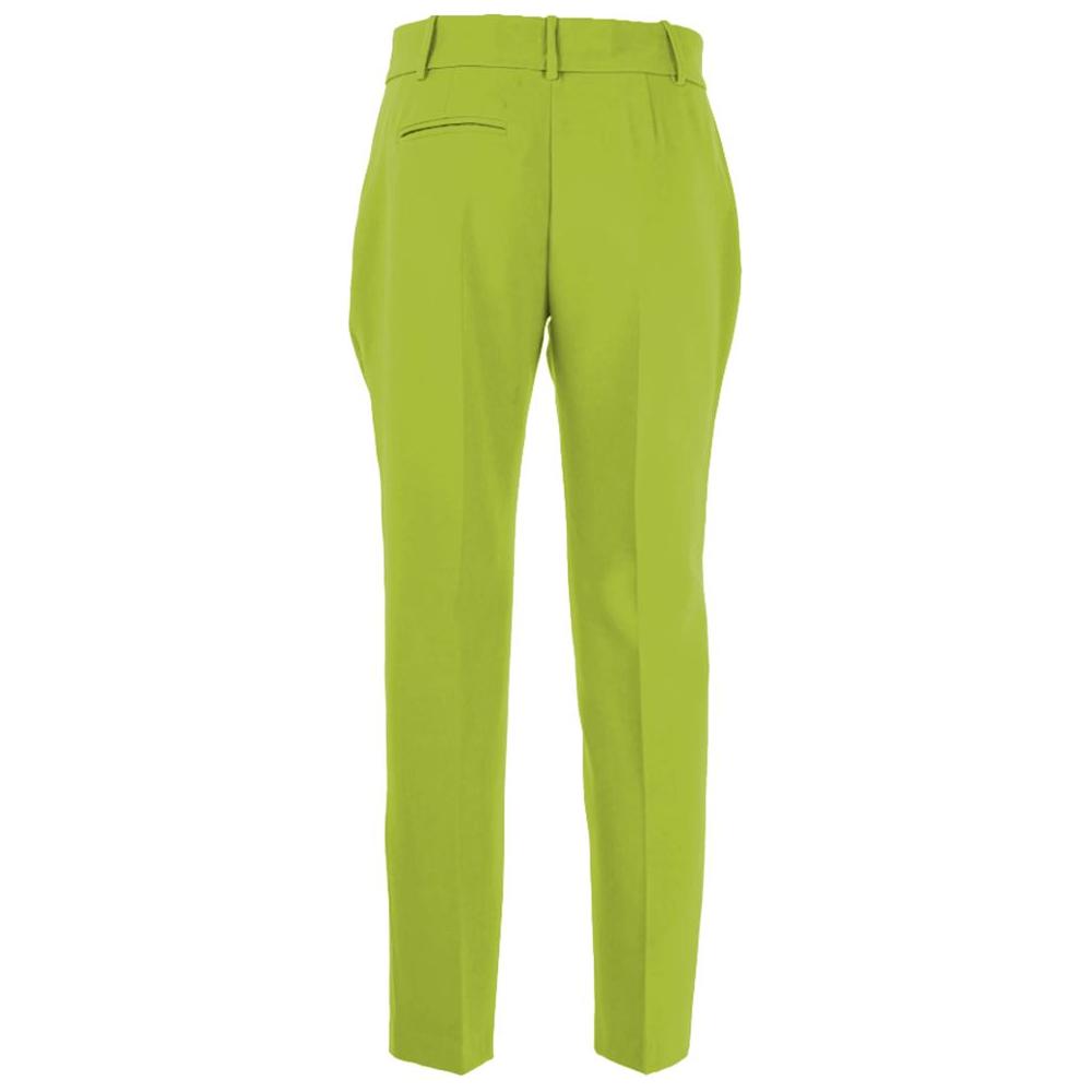 PINKO Green Polyester Jeans & Pant PINKO Yellow Green