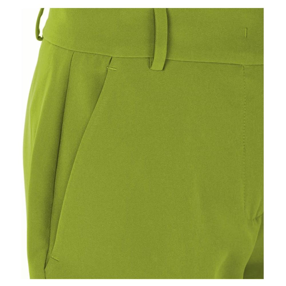 PINKO Green Polyester Jeans & Pant PINKO Olive Drab