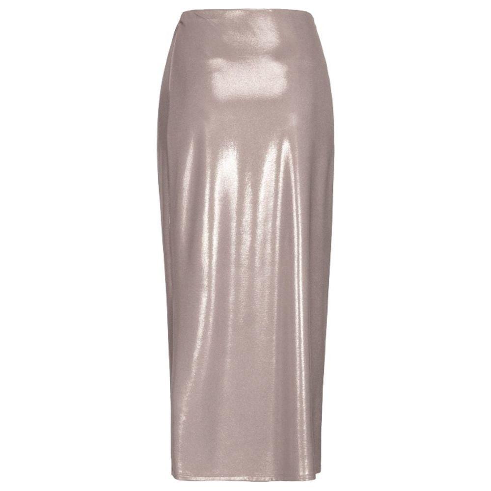 PINKO Beige Polyester Skirt PINKO Rosy Brown