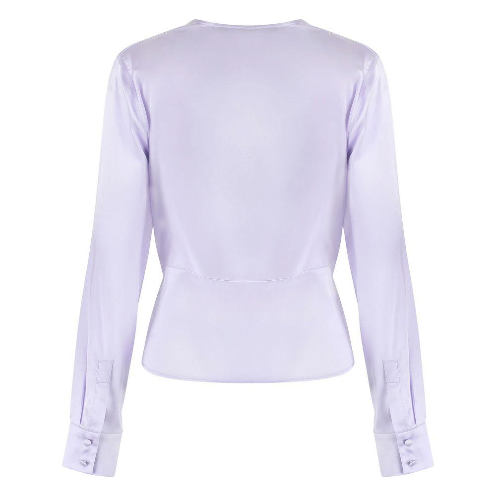 PINKO Lilac Silk Elegance Blouse PINKO Light Gray