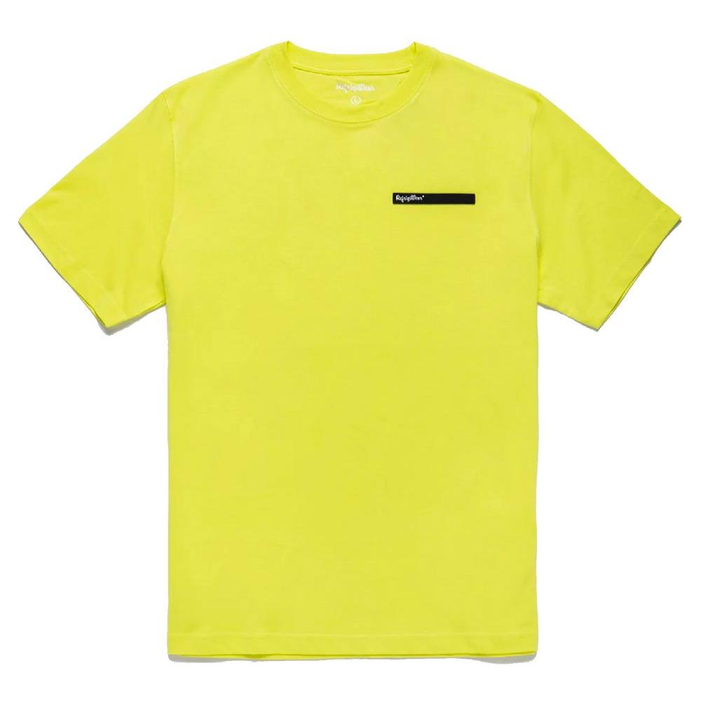 Refrigiwear Embossed Logo Cotton T-Shirt in Yellow Refrigiwear Light Goldenrod