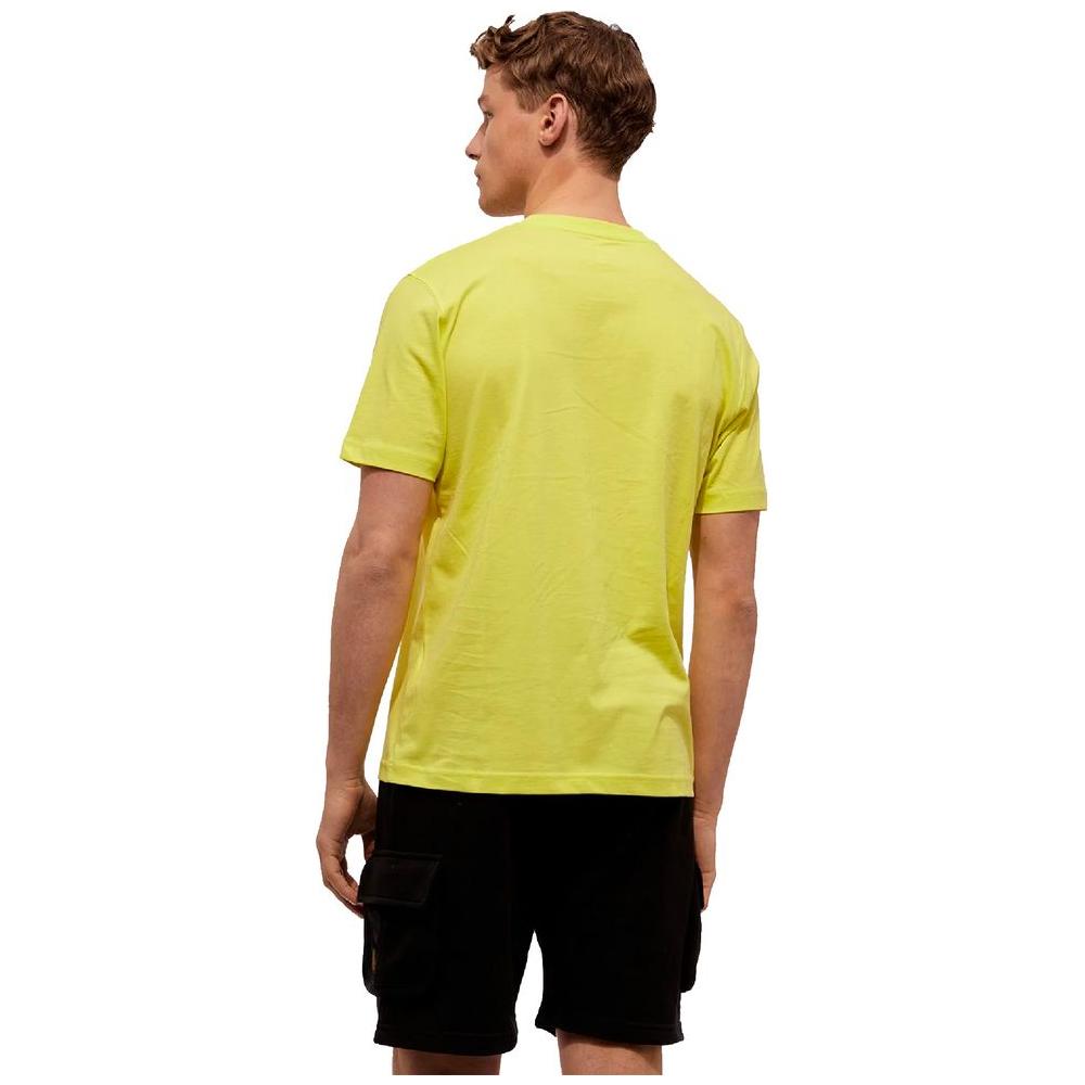 Refrigiwear Embossed Logo Cotton T-Shirt in Yellow Refrigiwear Dark Khaki