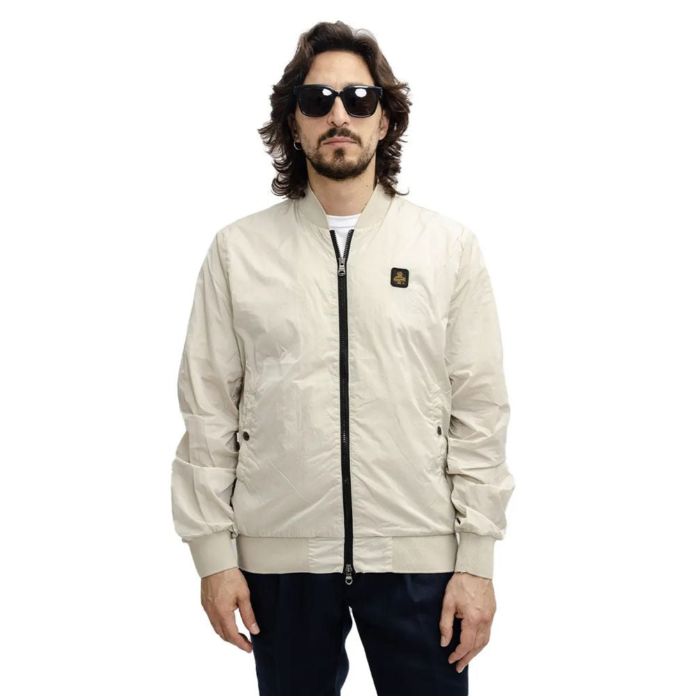 Refrigiwear Beige Nylon Jacket Refrigiwear Light Gray
