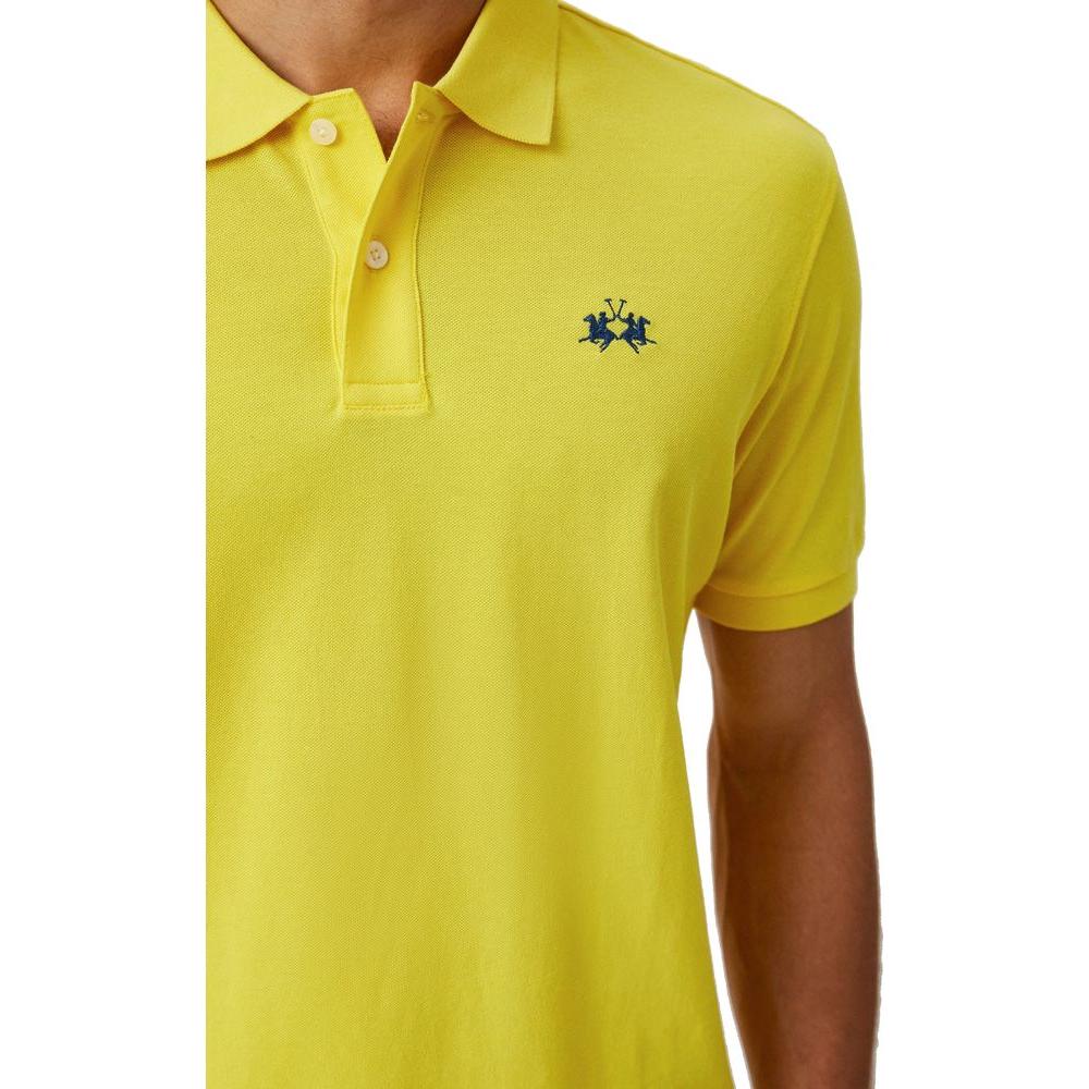 La Martina Sun-Kissed Cotton Polo Shirt La Martina Goldenrod