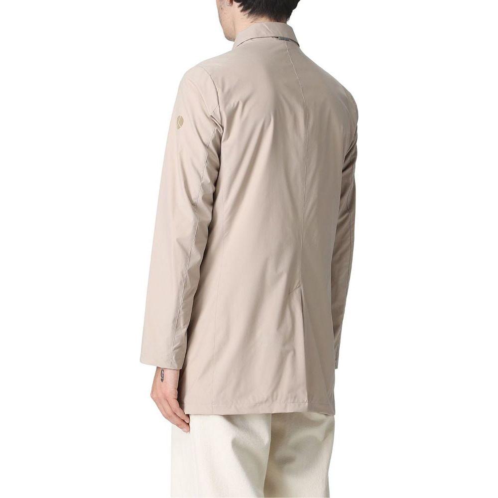 People Of Shibuya Beige Recycled Polyester Men Jacket People Of Shibuya Gray